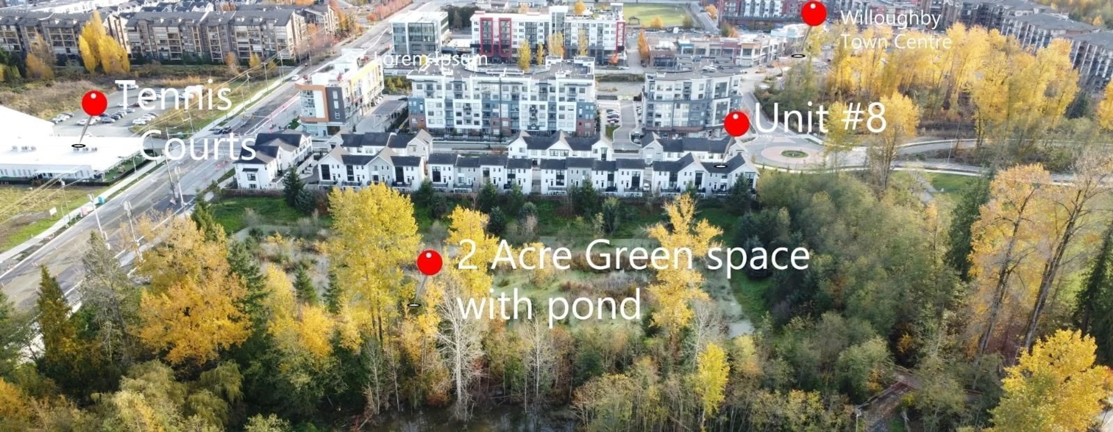 A pic from outside/outdoor area/front of a property/back of a property/a pic from drone, water/lake/river/ocean view for 8 - 7937 206 STREET, Langley British Columbia V2Y3T6