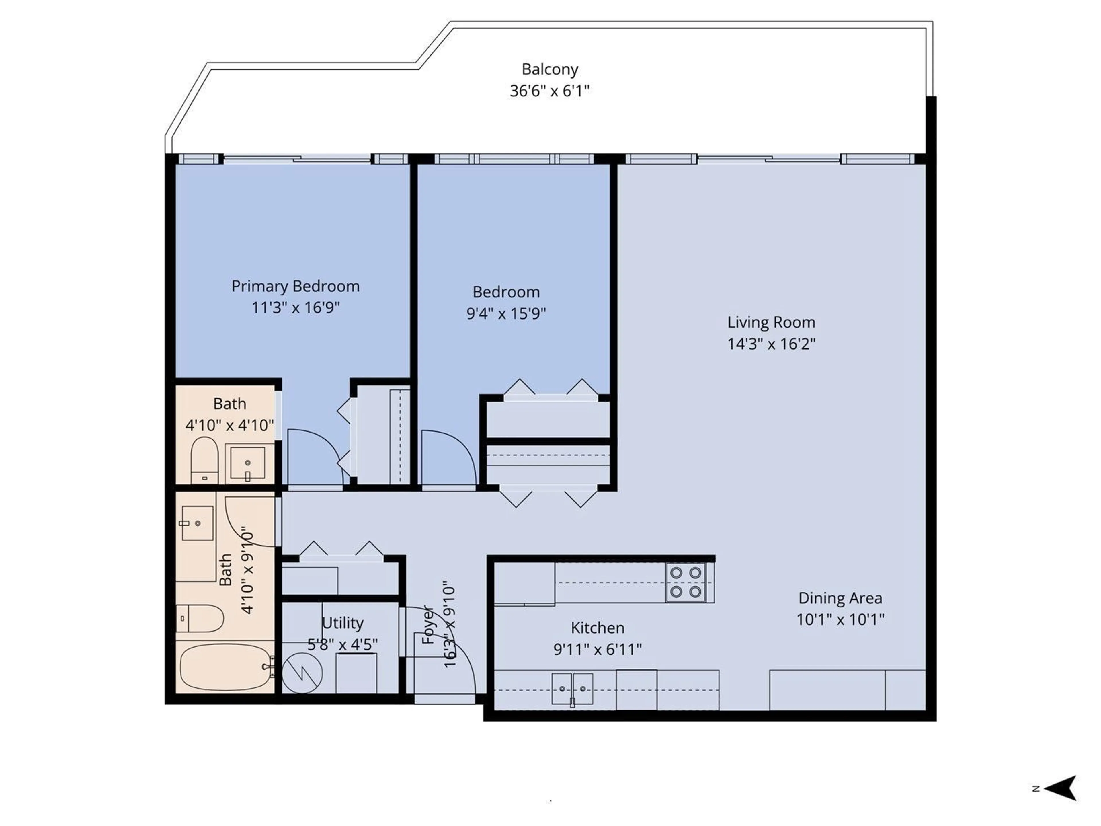 Floor plan for 209 - 46210 CHILLIWACK CENTRAL ROAD, Chilliwack British Columbia V2P1J8