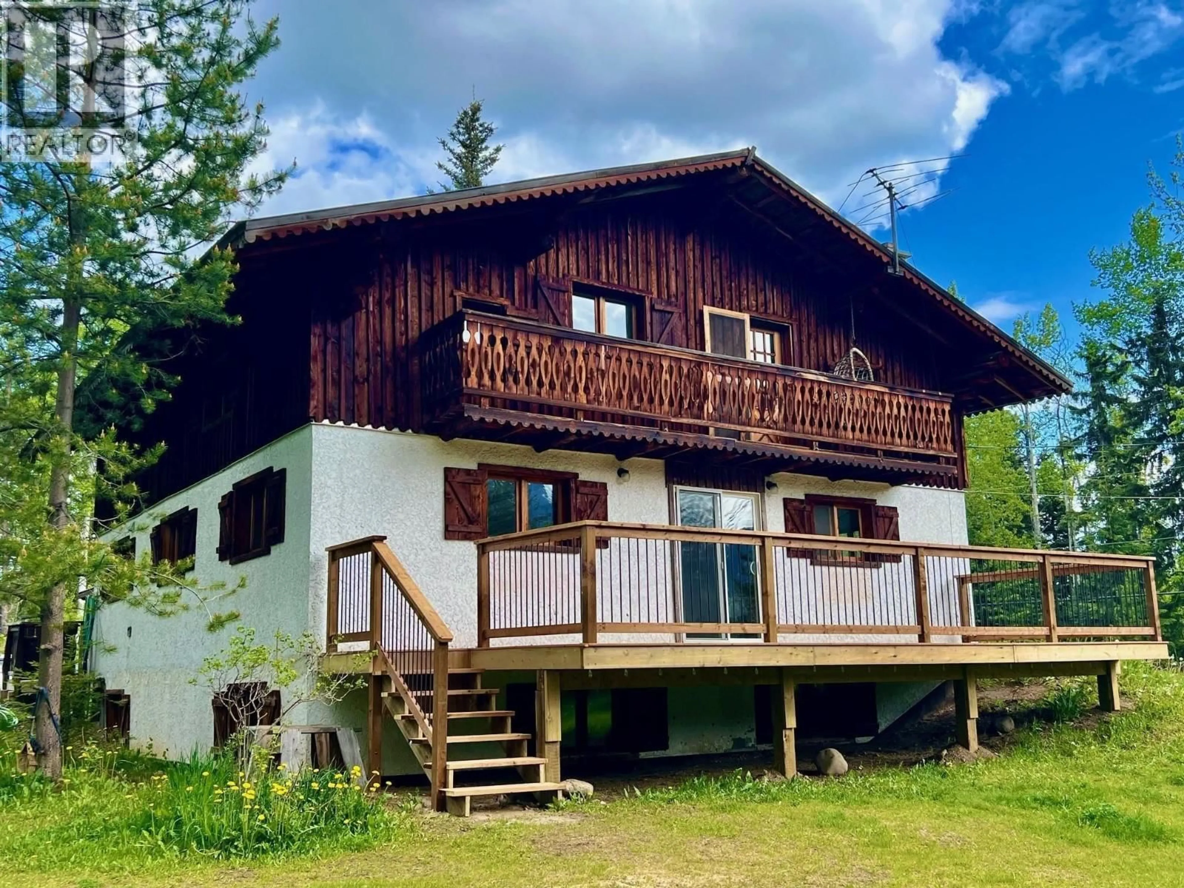 A pic from outside/outdoor area/front of a property/back of a property/a pic from drone, building for 5860 STENMAN ROAD, Smithers British Columbia V0J2N2