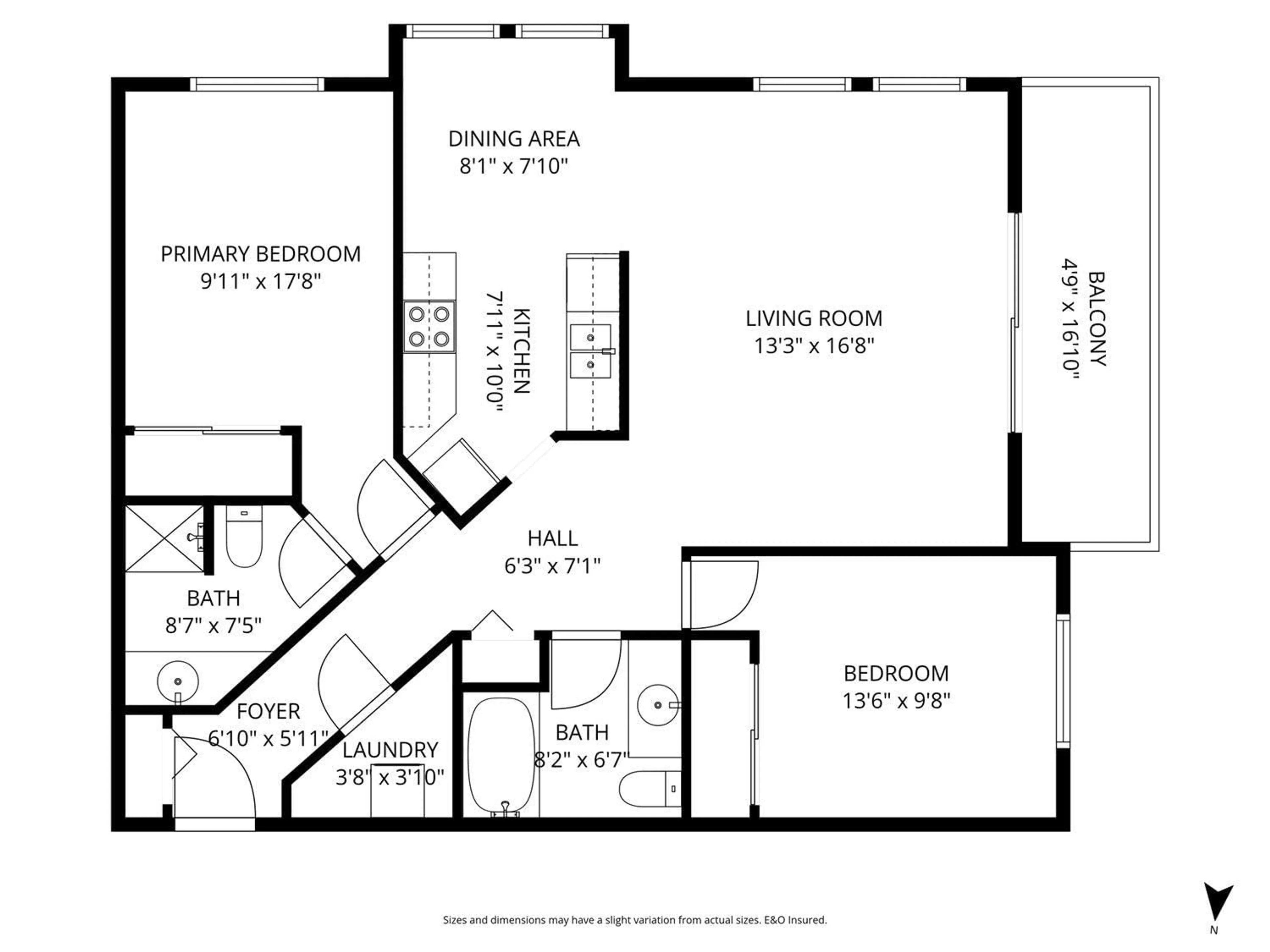 Floor plan for 205 - 45702 WATSON ROAD, Chilliwack British Columbia V2R3E6