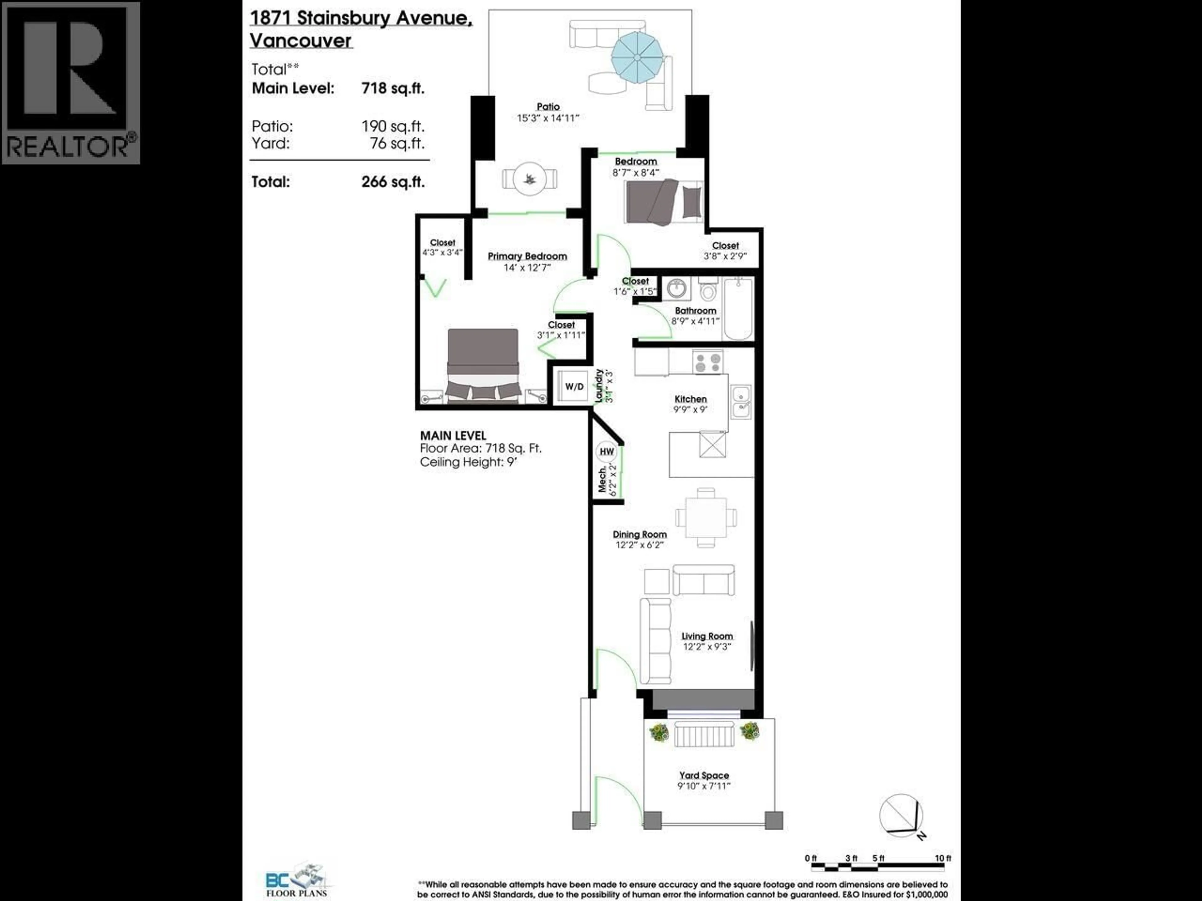 Floor plan for 1871 STAINSBURY AVENUE, Vancouver British Columbia V5N2M6