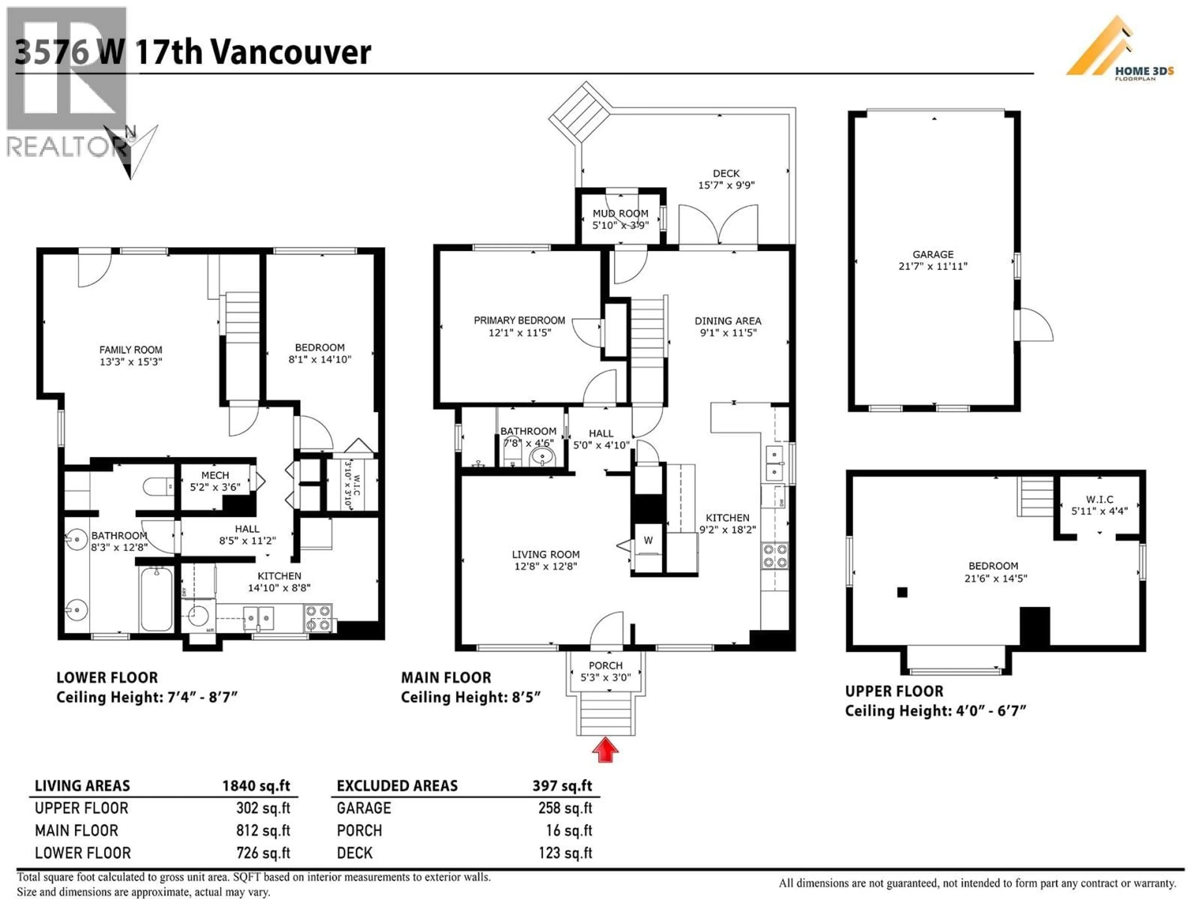 Floor plan for 3576 17TH AVENUE, Vancouver British Columbia V6S1A1