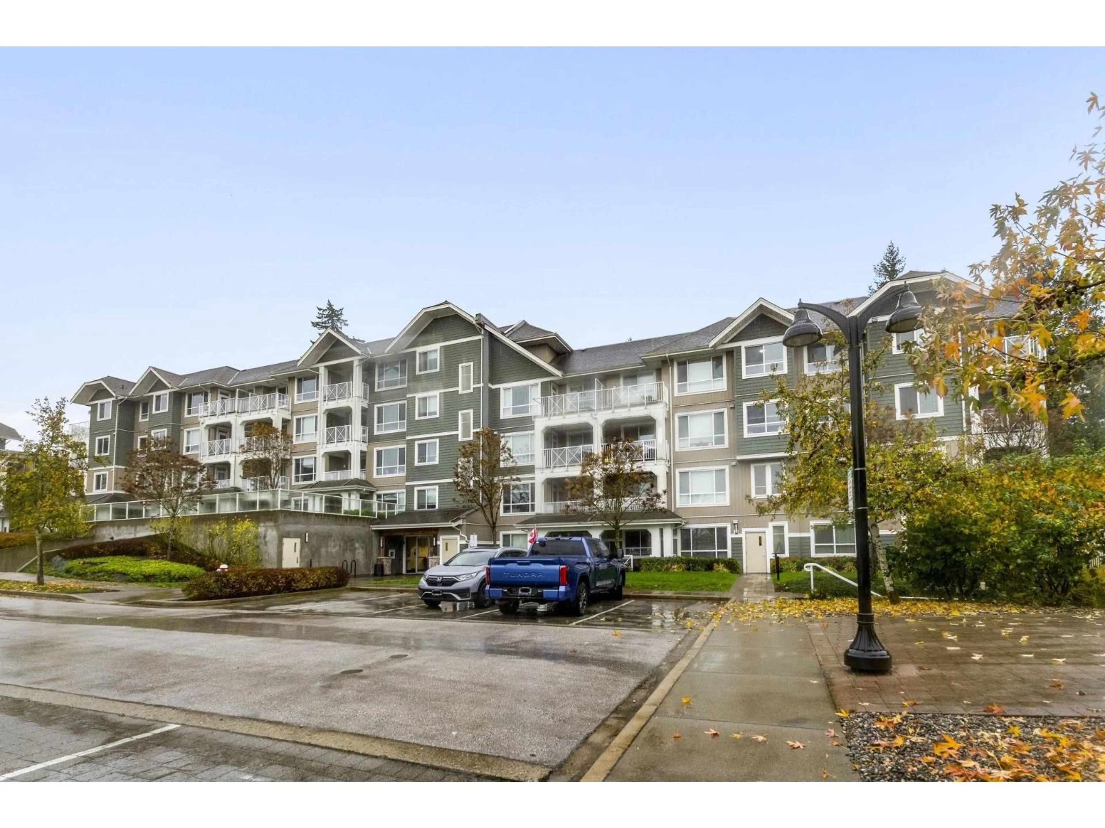 A pic from outside/outdoor area/front of a property/back of a property/a pic from drone, mountain view for 506 - 16388 64, Surrey British Columbia V3S6X6