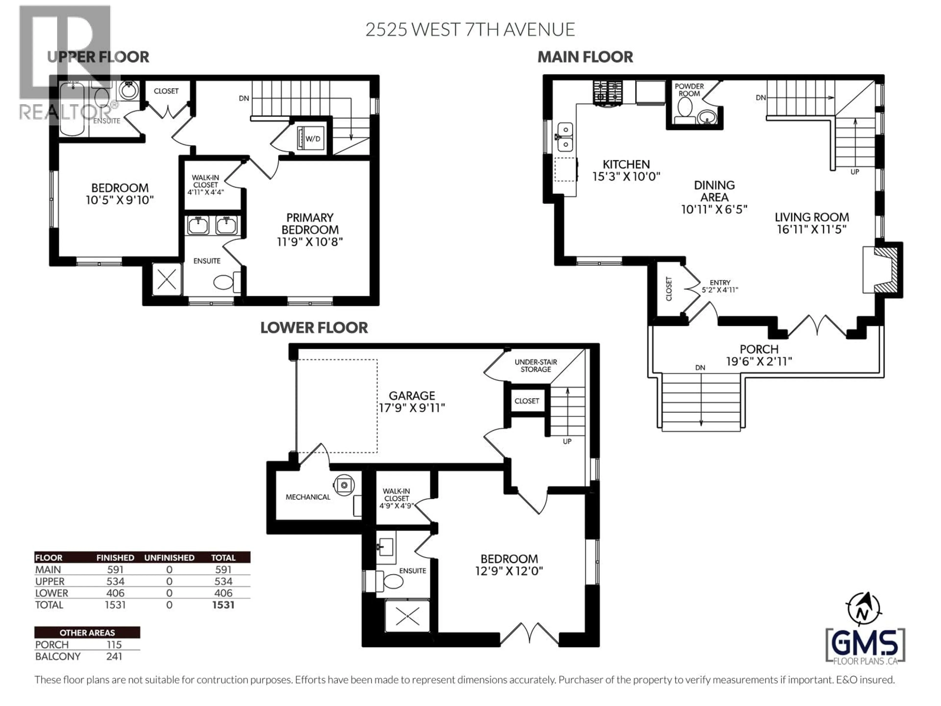 Floor plan for 2525 7TH AVENUE, Vancouver British Columbia V6K1Y8