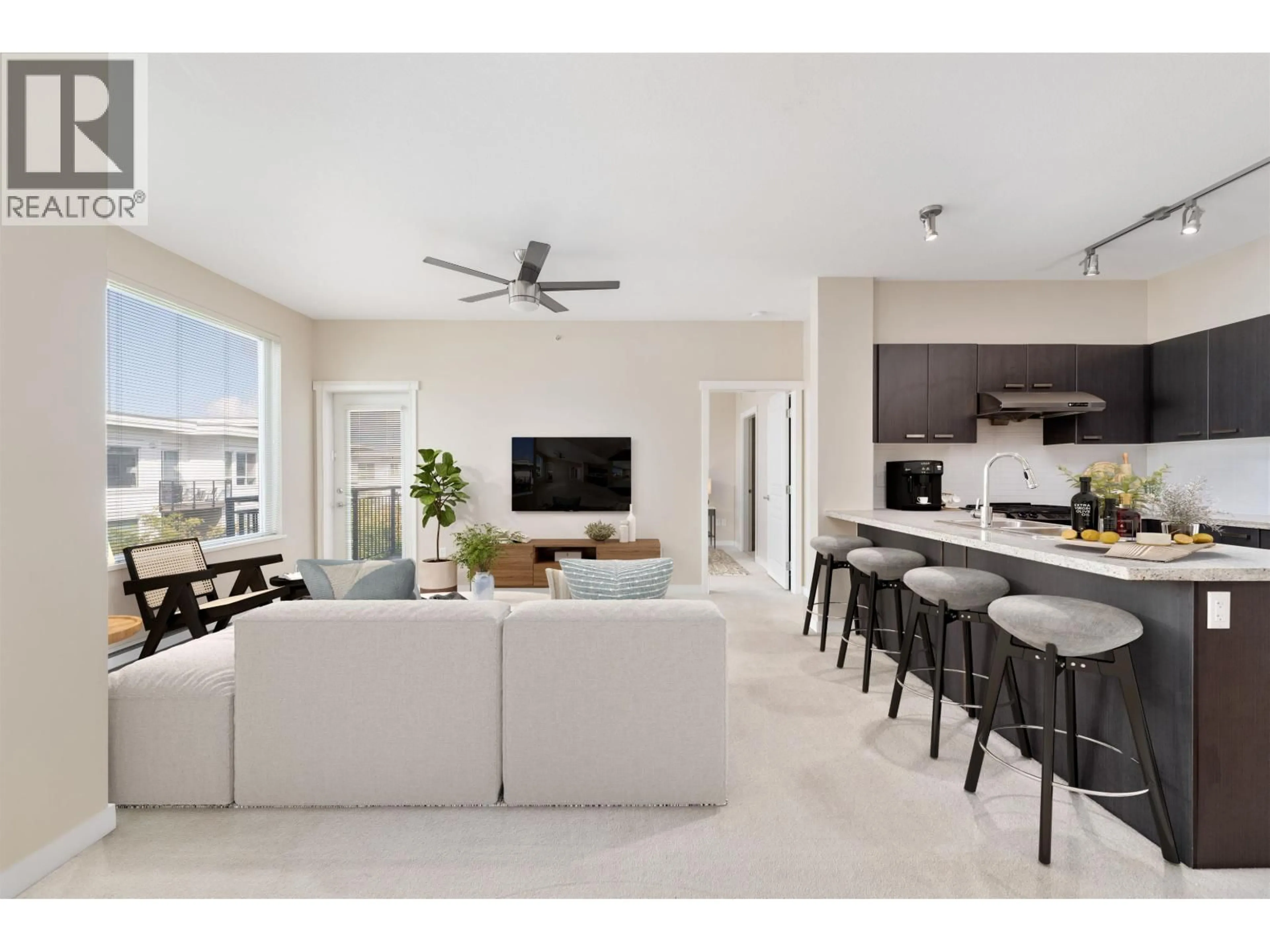 Open concept kitchen, ceramic/tile floor for 420 - 9399 TOMICKI AVENUE, Richmond British Columbia V6X0H6