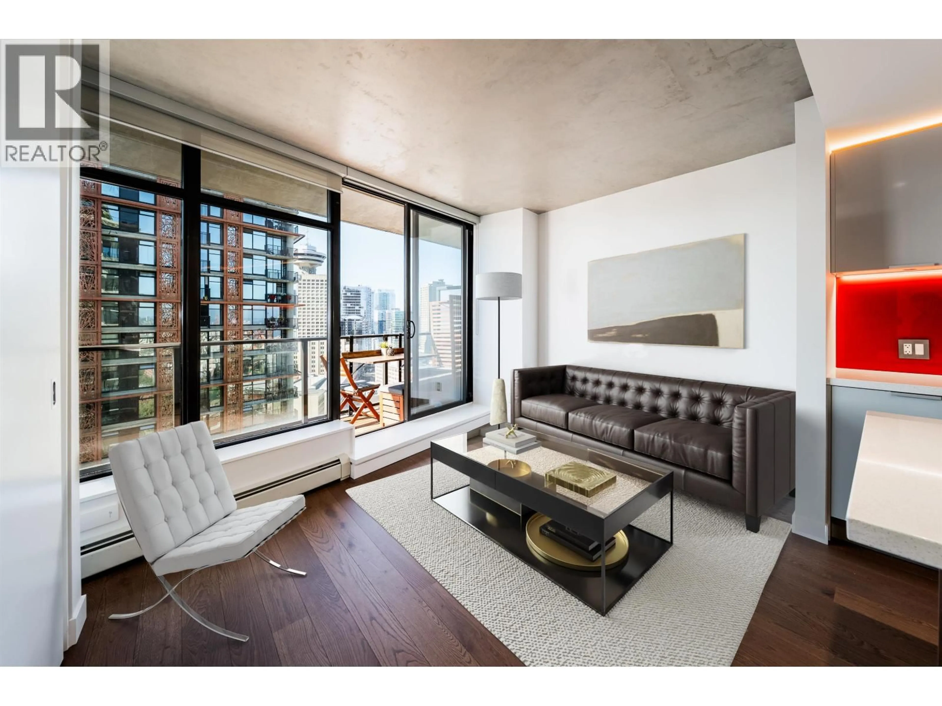 Living room with furniture, unknown for 2508 - 108 CORDOVA STREET, Vancouver British Columbia V6B0G5