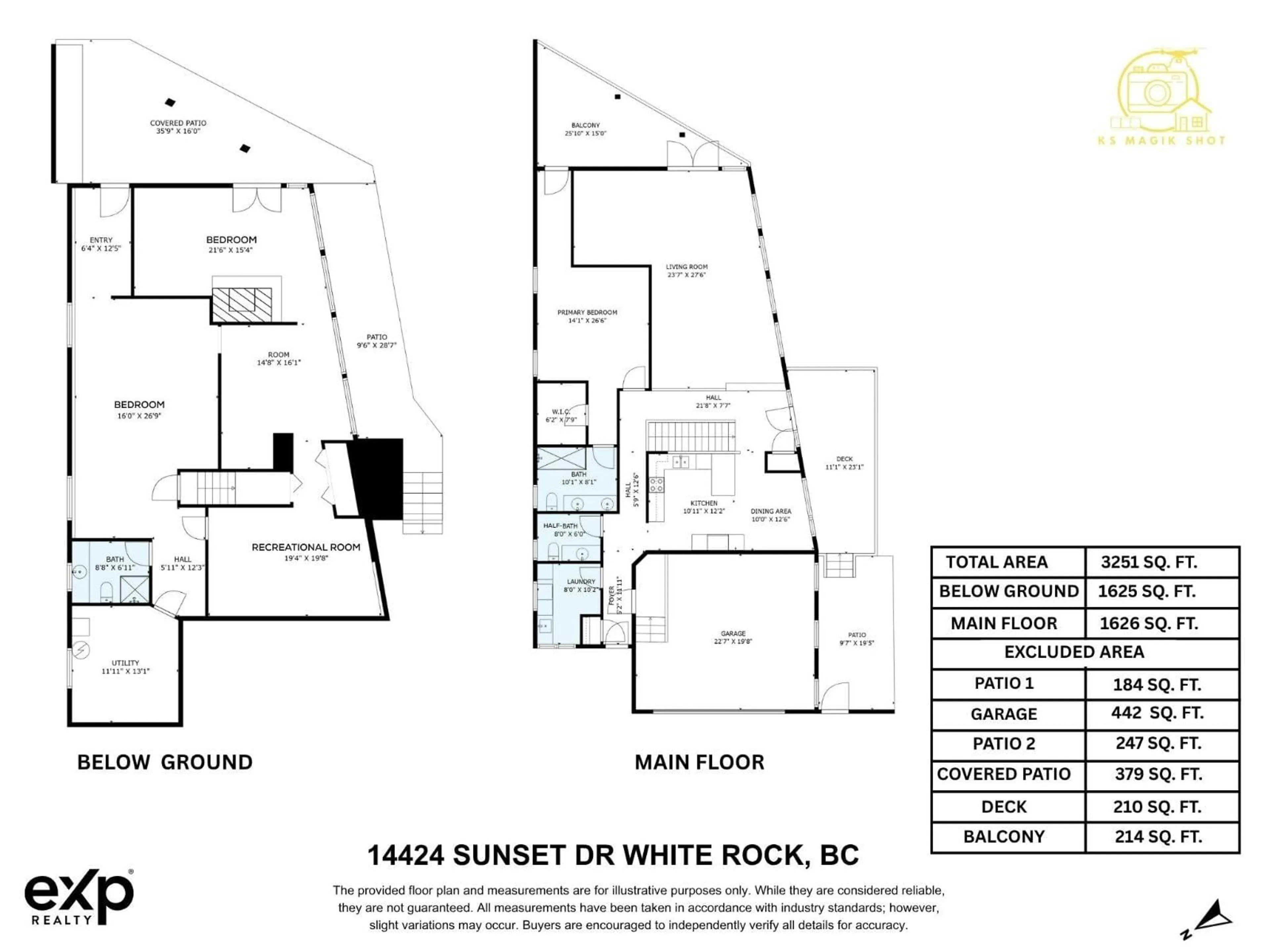 Floor plan for 14424 SUNSET, White Rock British Columbia V2Y0M2