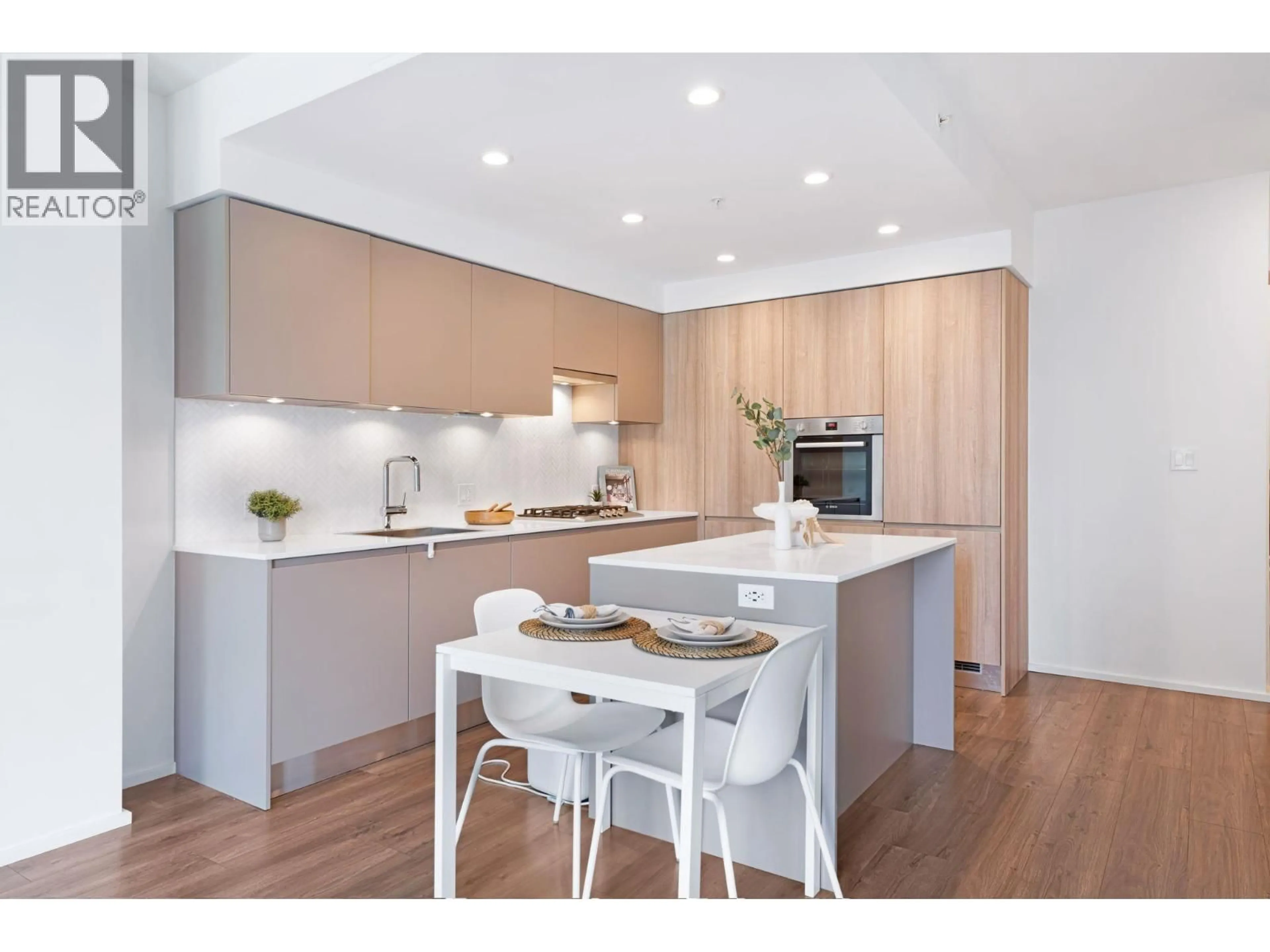 Contemporary kitchen, wood/laminate floor for 1811 - 3833 EVERGREEN PLACE, Burnaby British Columbia V3J0M2