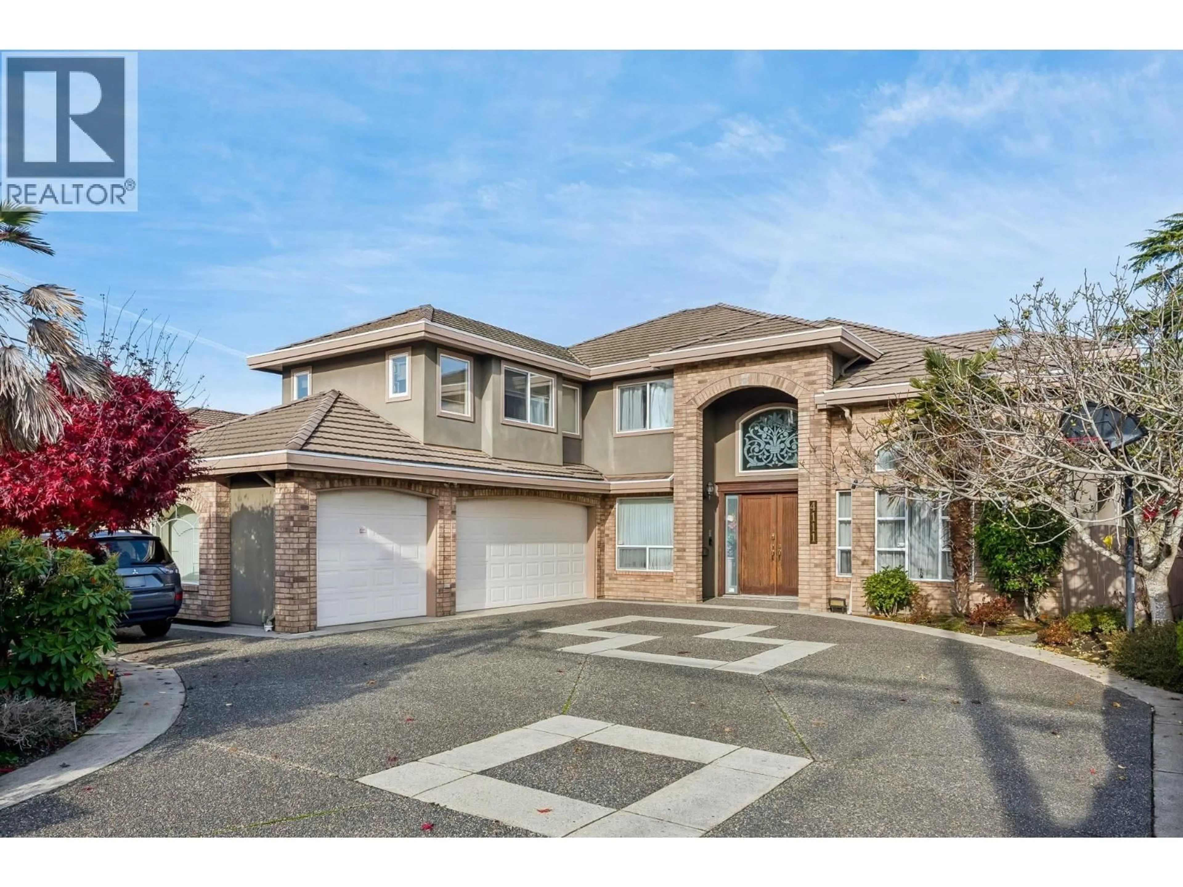 Home with brick exterior material, street for 4111 BLUNDELL ROAD, Richmond British Columbia V7C1G7