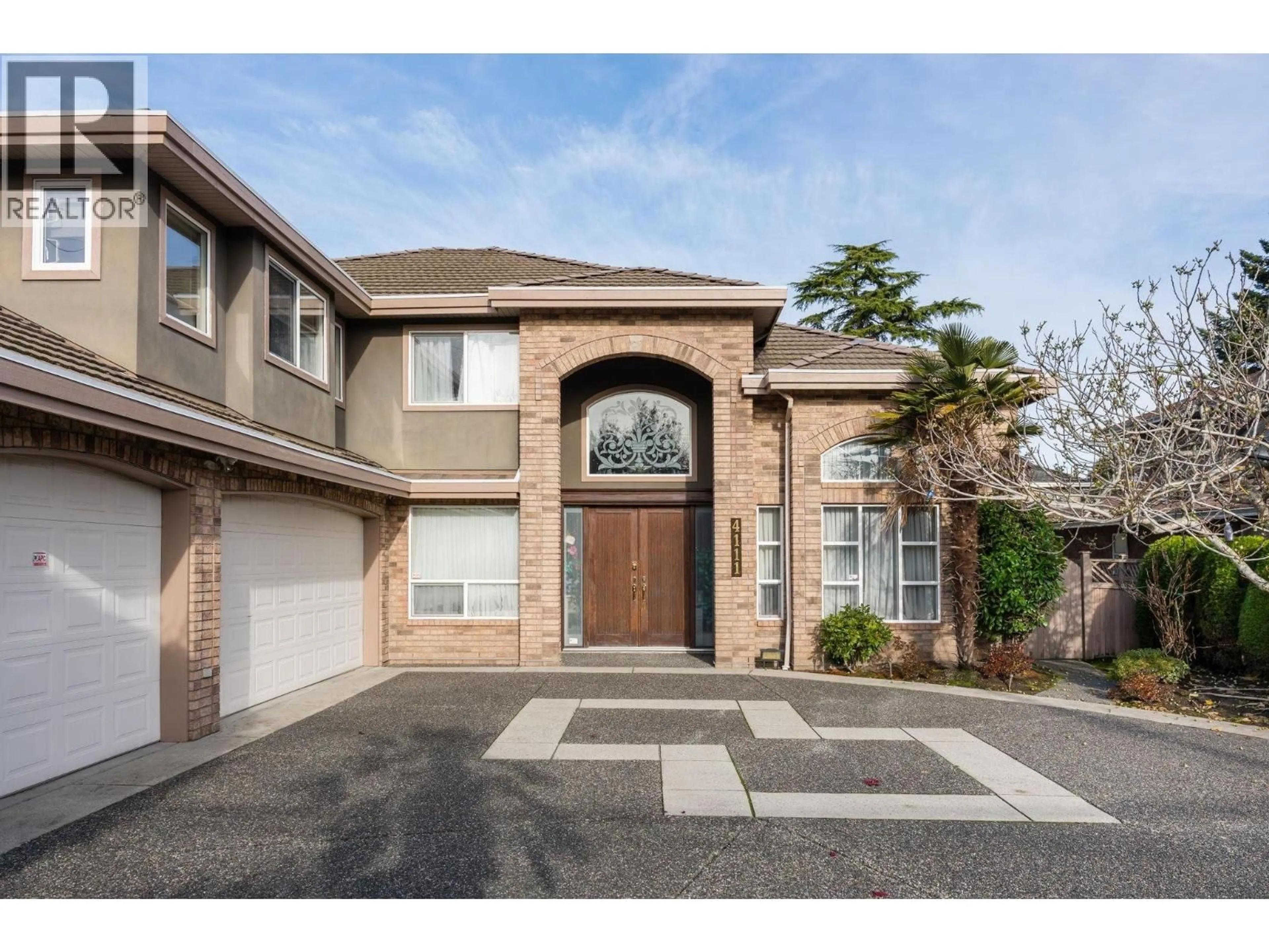 Home with brick exterior material, street for 4111 BLUNDELL ROAD, Richmond British Columbia V7C1G7