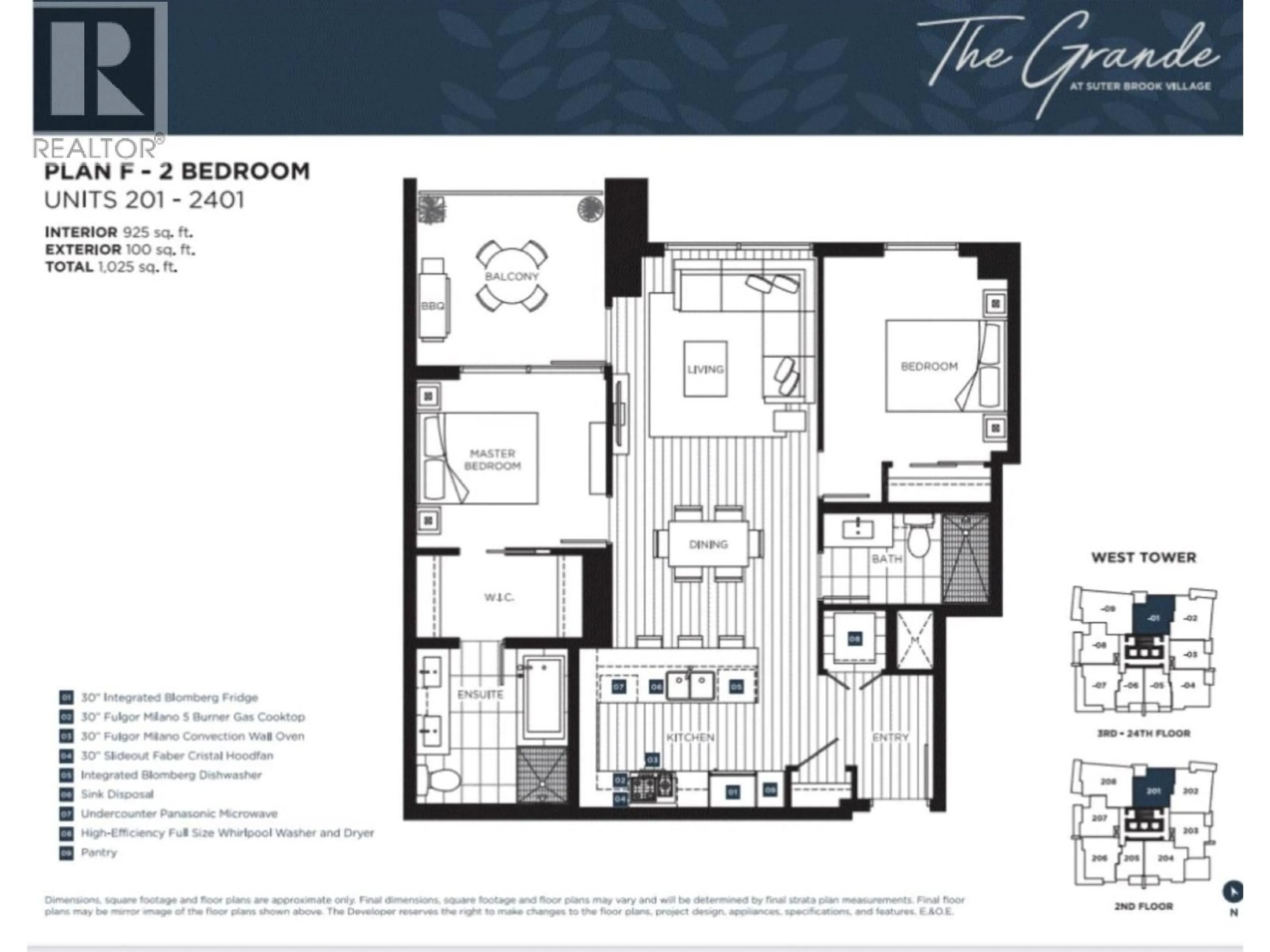 Floor plan for 1601 - 305 MORRISSEY ROAD, Port Moody British Columbia V3H0M3