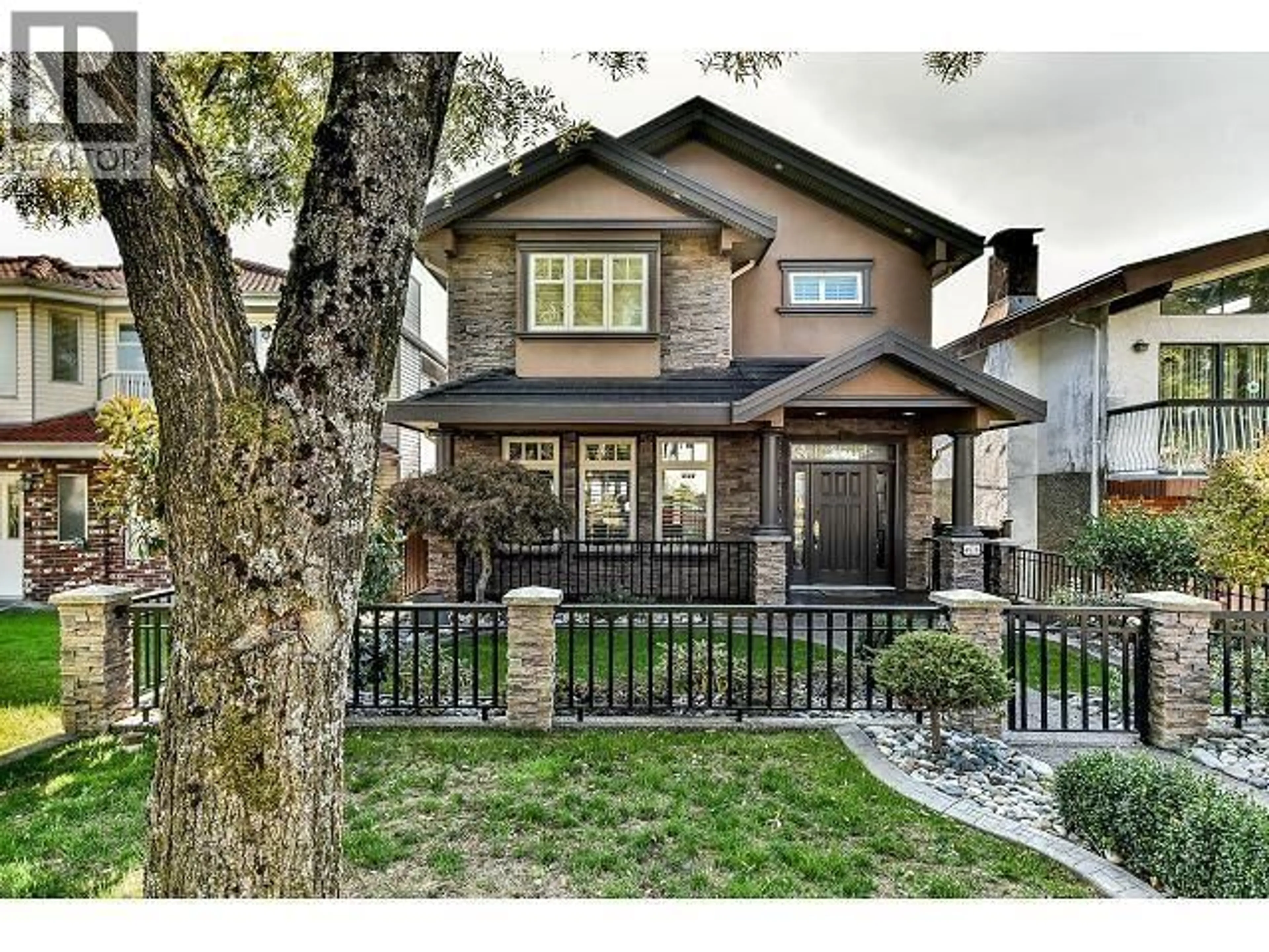 Home with brick exterior material, street for 4878 GEORGIA STREET, Burnaby British Columbia V5C2V9