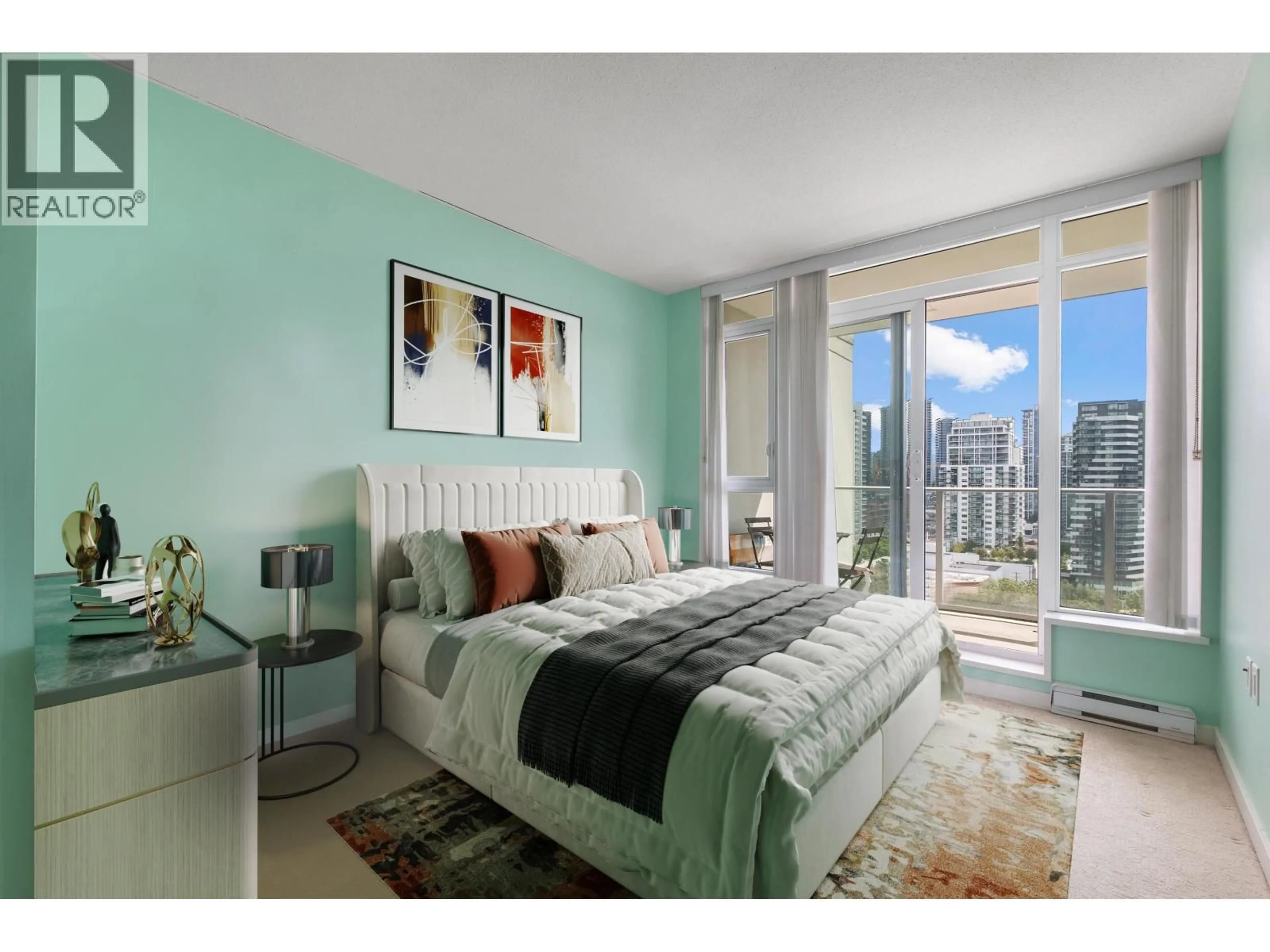 Bedroom with bed, unknown for 1701 - 2388 MADISON AVENUE, Burnaby British Columbia V5C0K8