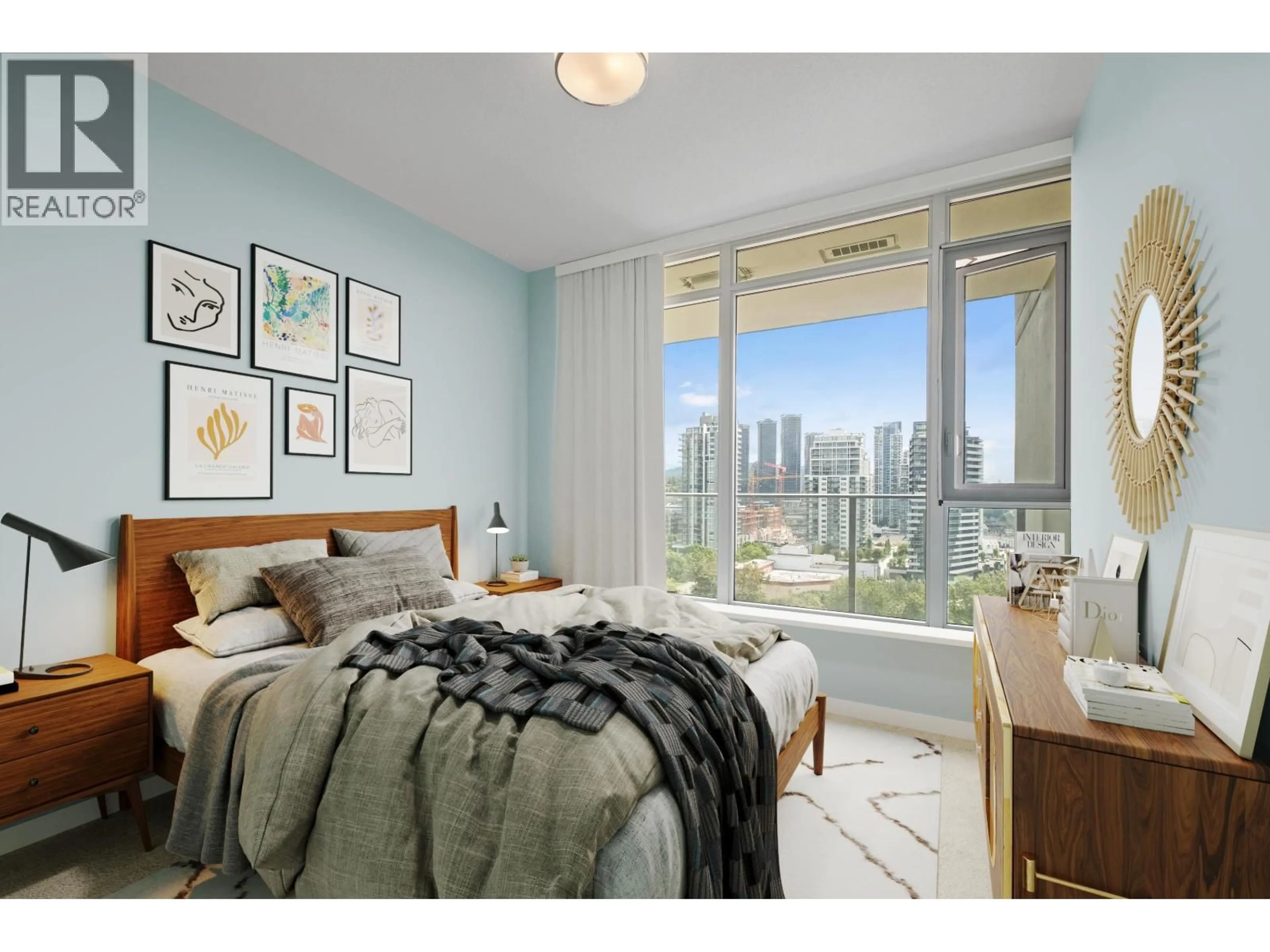 Bedroom with bed, unknown for 1701 - 2388 MADISON AVENUE, Burnaby British Columbia V5C0K8