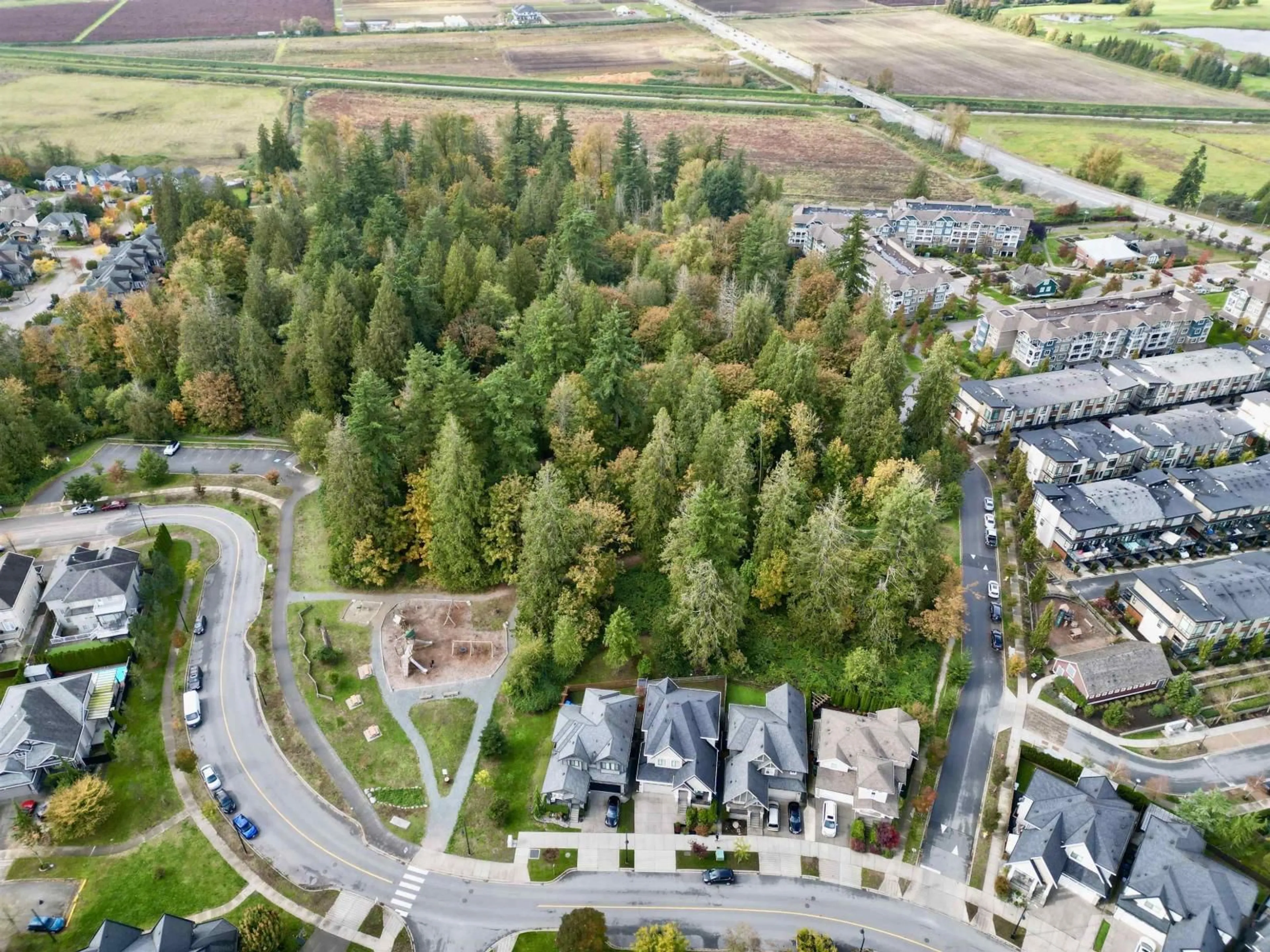 A pic from outside/outdoor area/front of a property/back of a property/a pic from drone, forest/trees view for 16459 63, Surrey British Columbia V3S2V2
