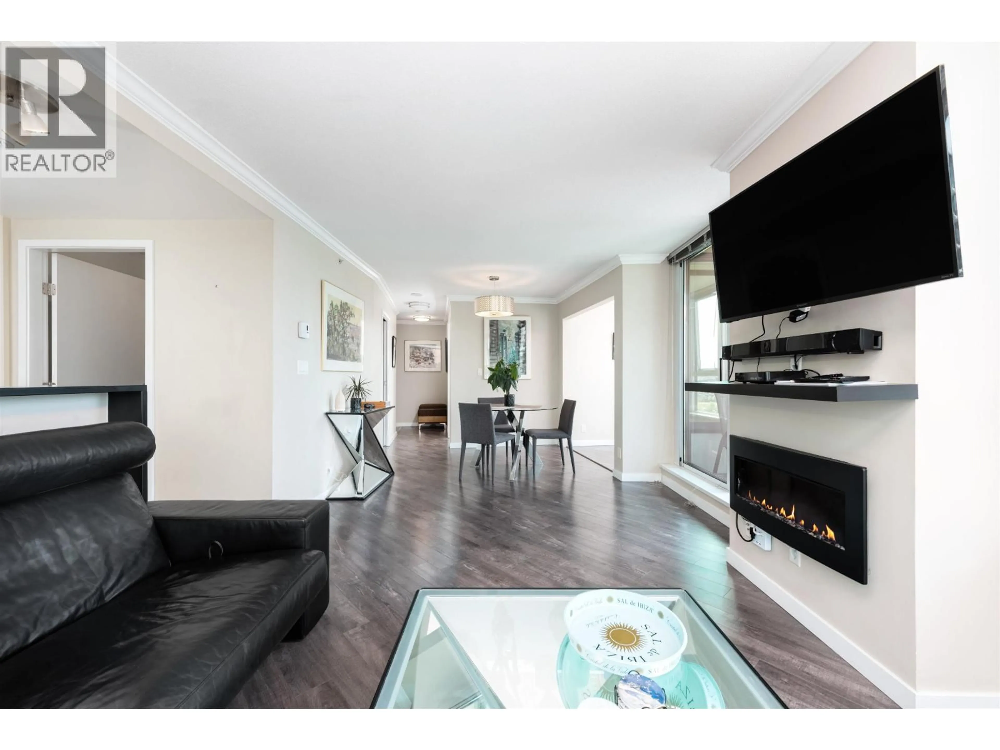 Living room with furniture, unknown for 1606 - 33 SMITHE STREET, Vancouver British Columbia V6B0B5