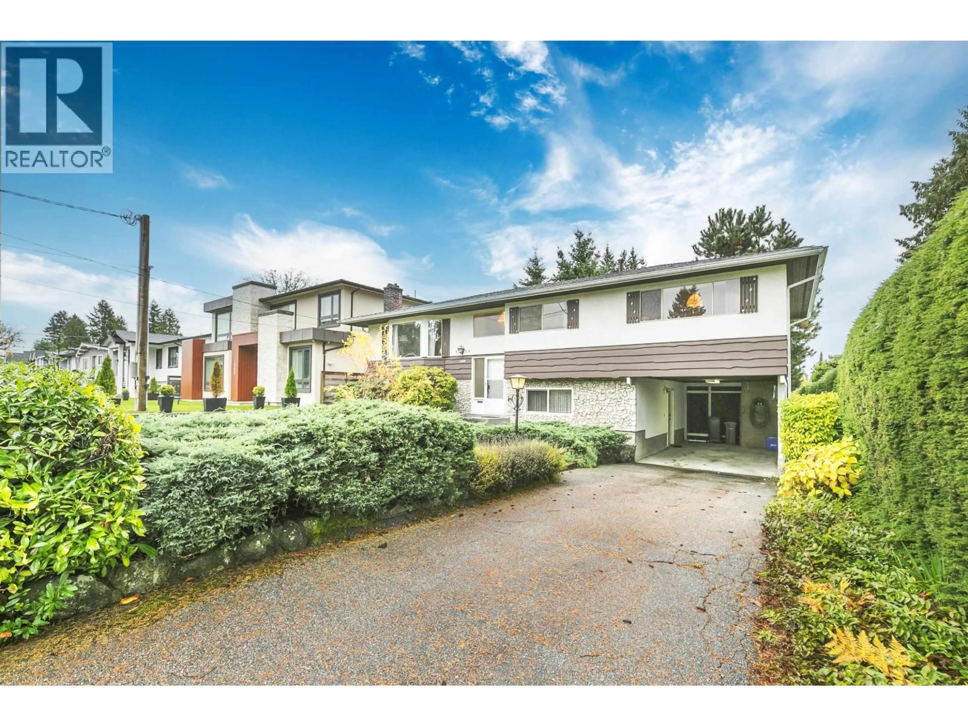 A pic from outside/outdoor area/front of a property/back of a property/a pic from drone, street for 1350 GROVER AVENUE, Coquitlam British Columbia V3J3G2