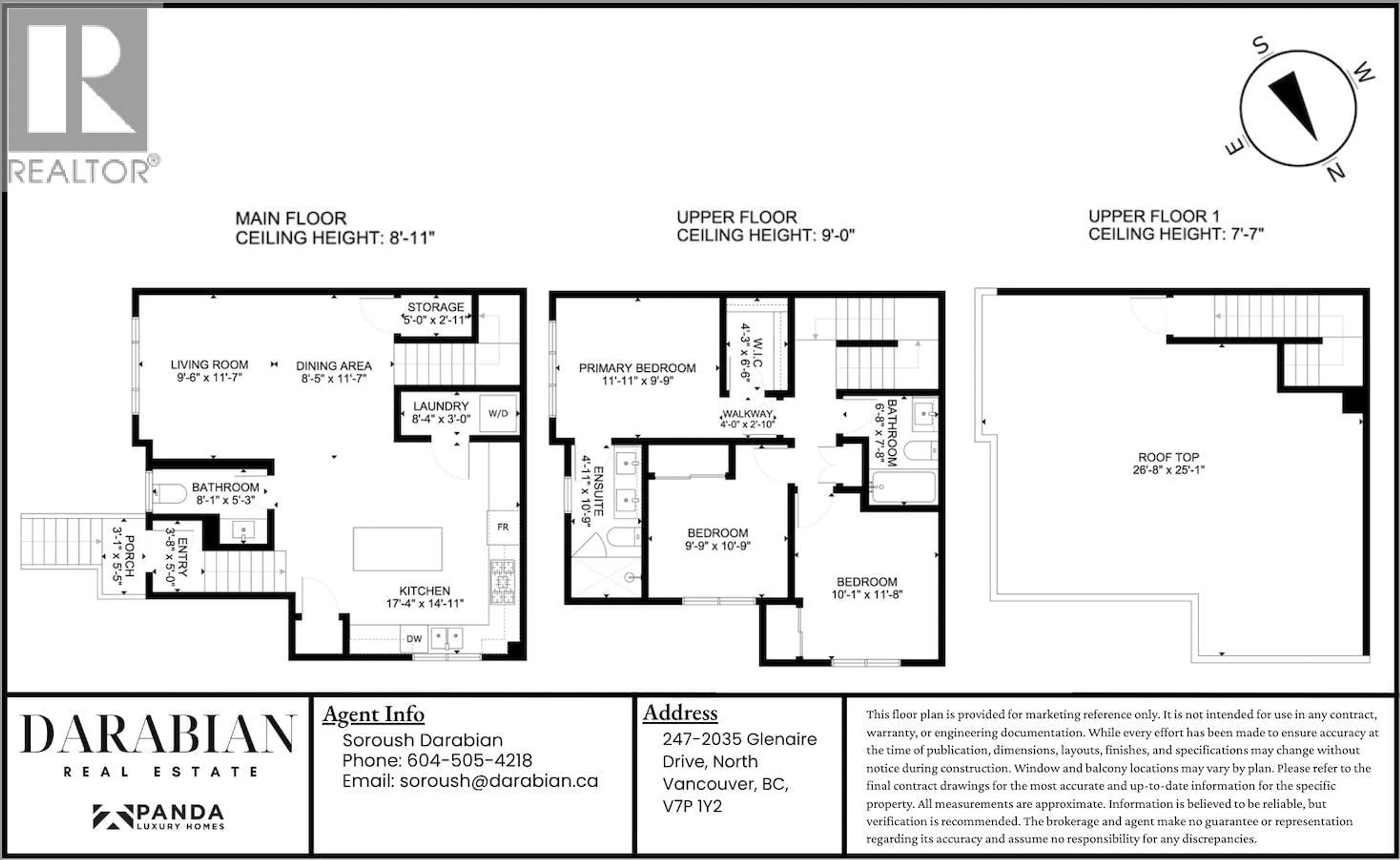 Floor plan for 247 - 2035 GLENAIRE DRIVE, North Vancouver British Columbia V7P1Y2