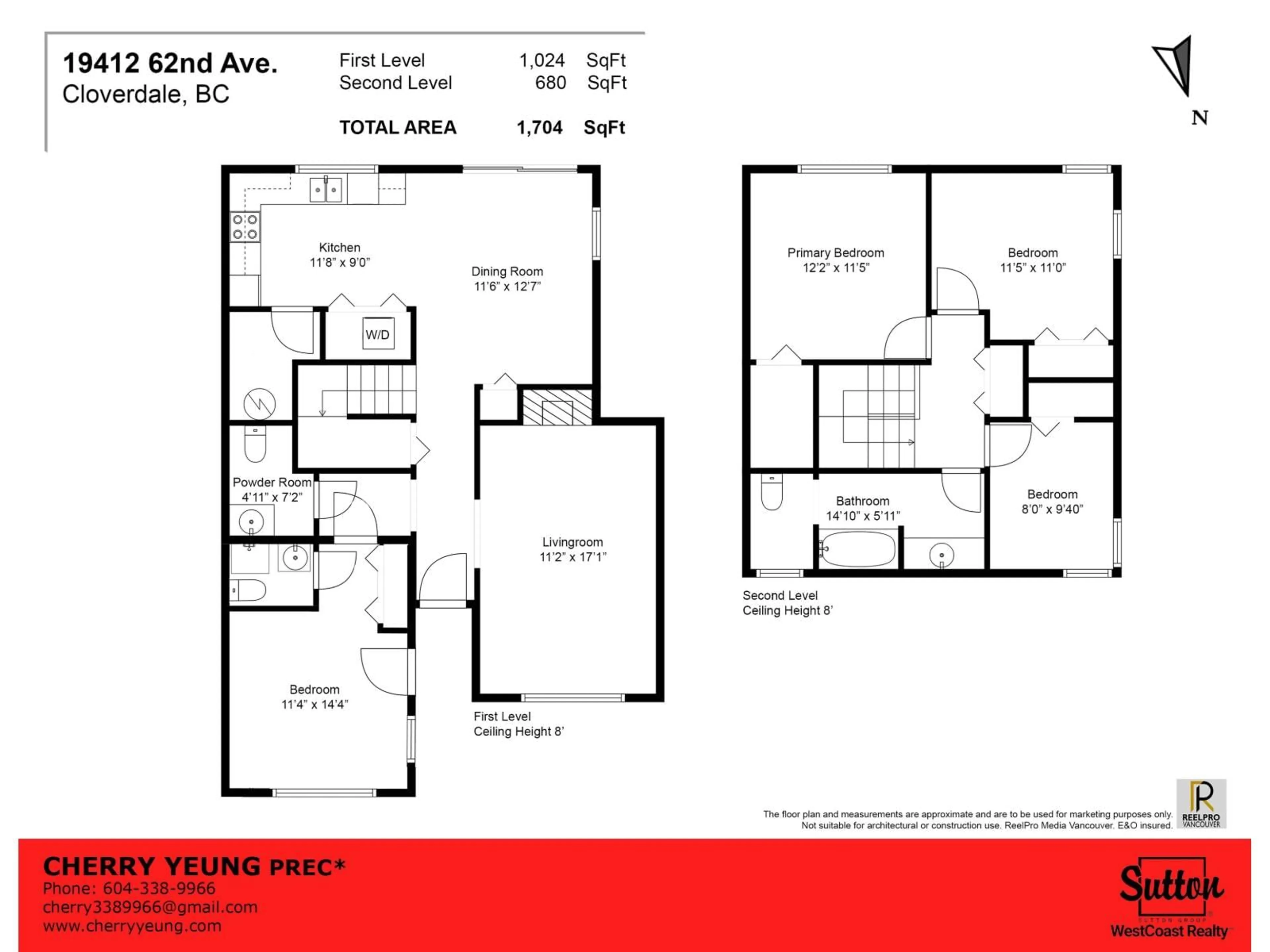 Floor plan for 19412 62 AVENUE, Surrey British Columbia V3S7L4