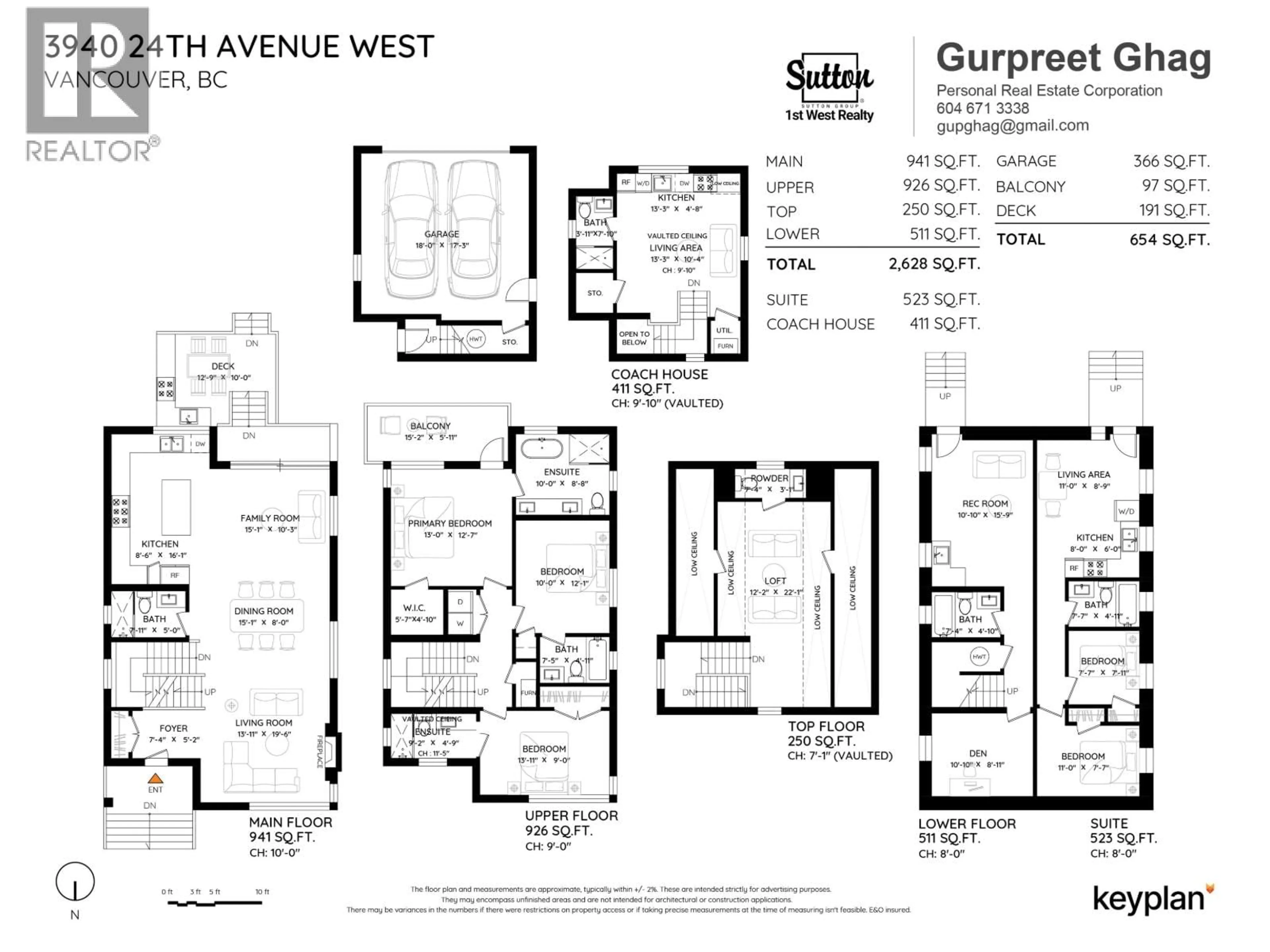 Floor plan for 3940 24TH AVENUE, Vancouver British Columbia V6S1M2
