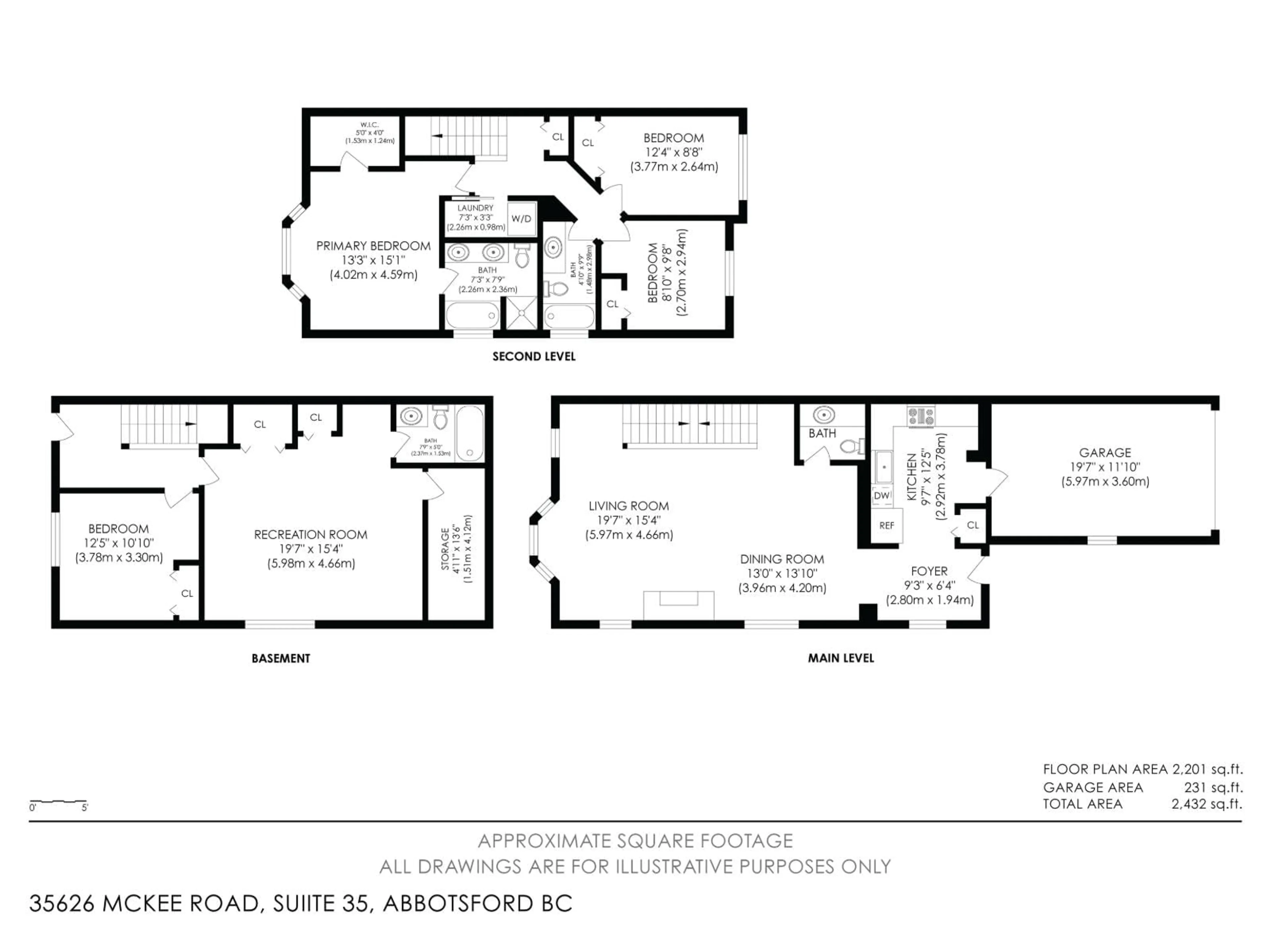 Floor plan for 35 - 35626 MCKEE, Abbotsford British Columbia V3G2L6