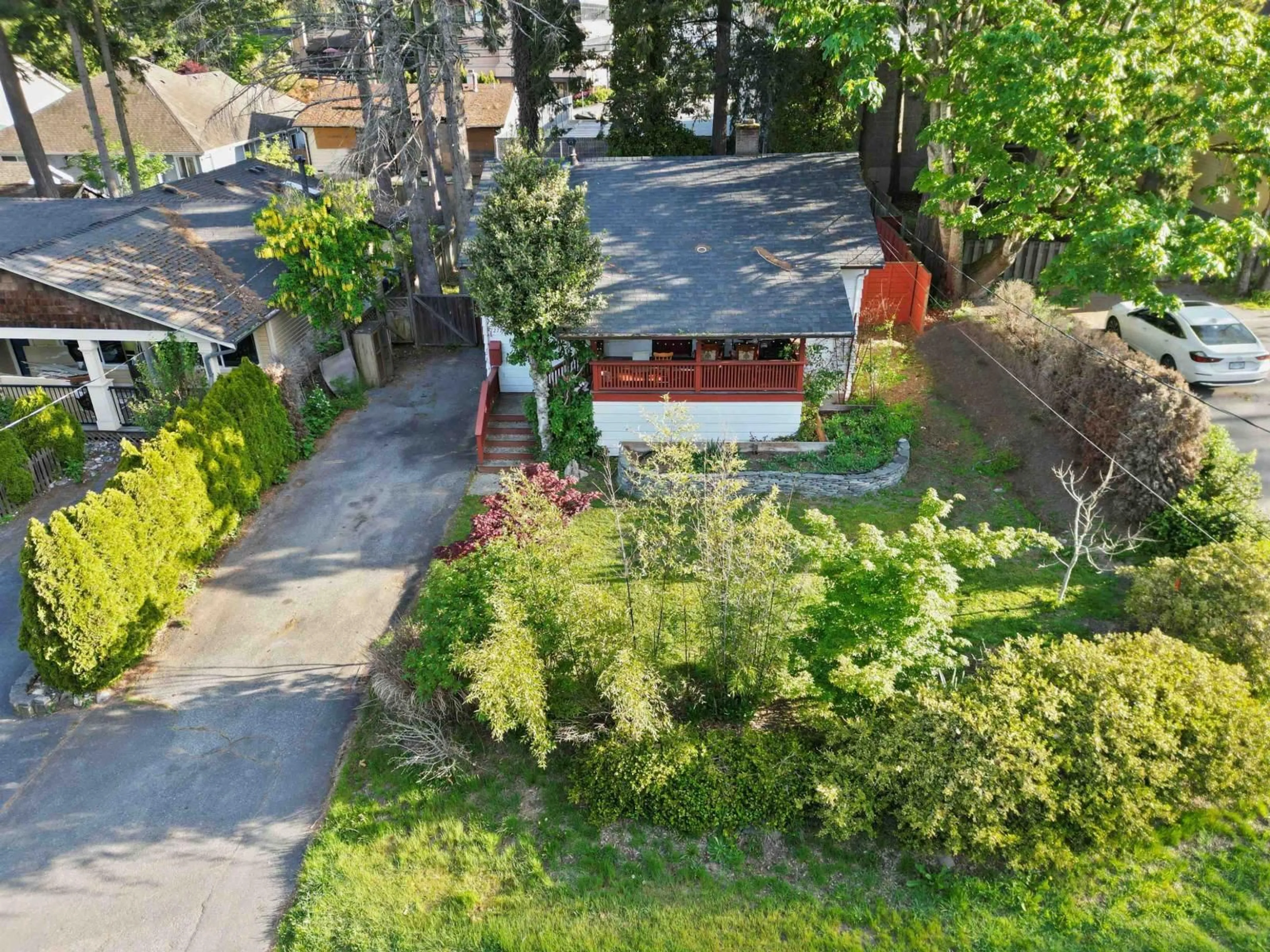 A pic from outside/outdoor area/front of a property/back of a property/a pic from drone, street for 12775 15A, Surrey British Columbia V4A1L9