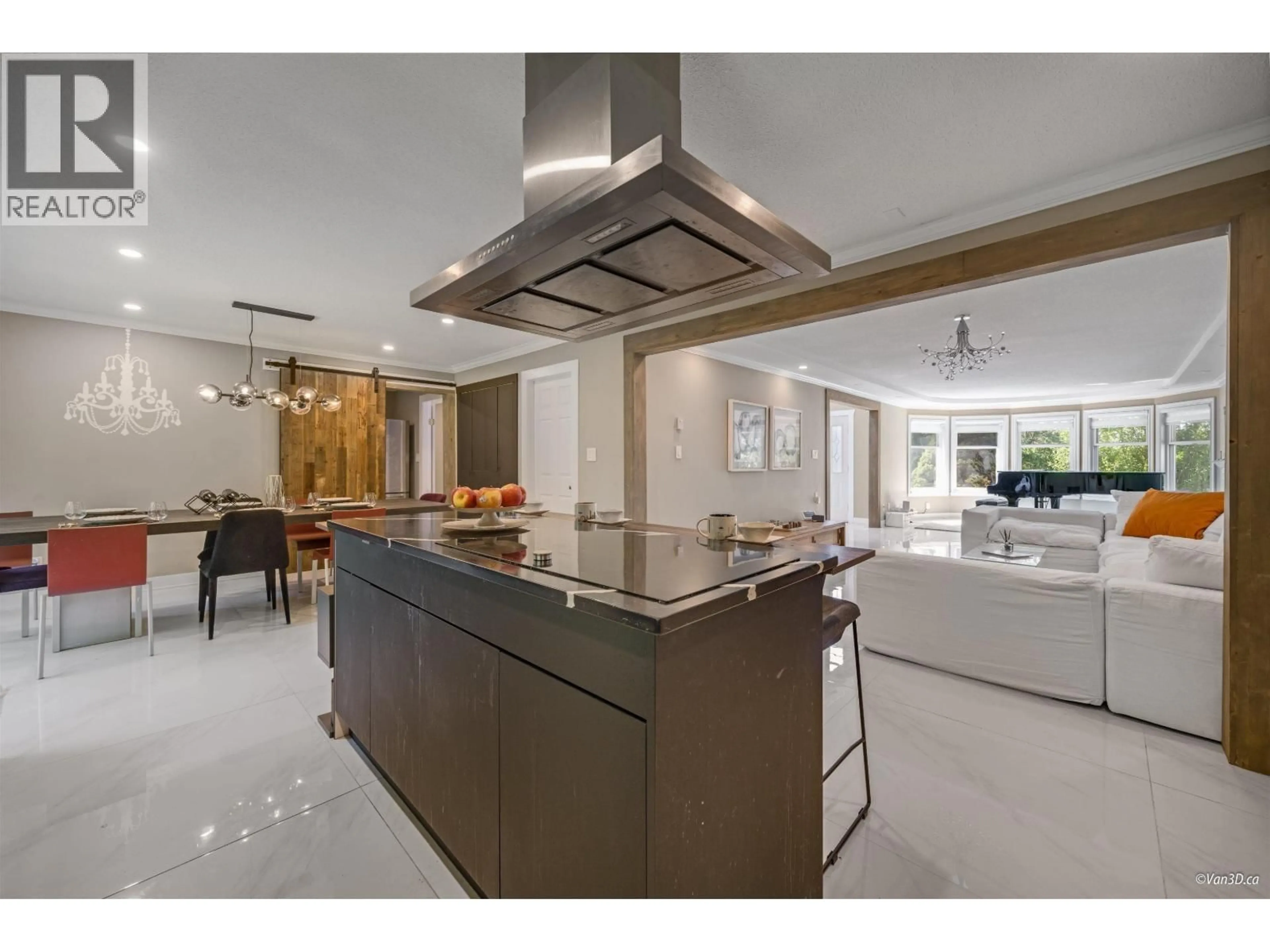 Open concept kitchen, ceramic/tile floor for 4000 FISHER DRIVE, Richmond British Columbia V6X3S4