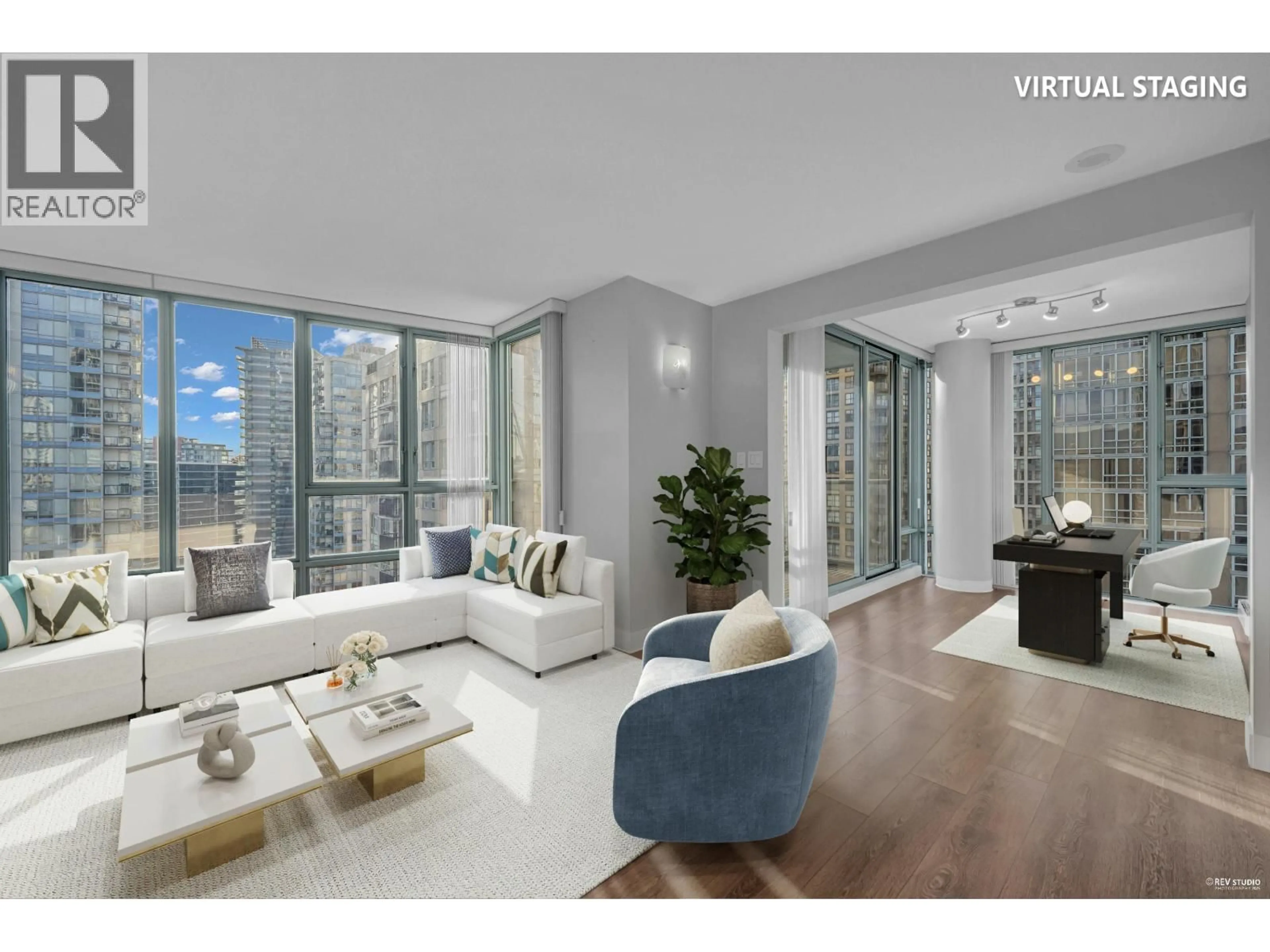 Living room with furniture, unknown for 1802 - 930 CAMBIE STREET, Vancouver British Columbia V6B5X6