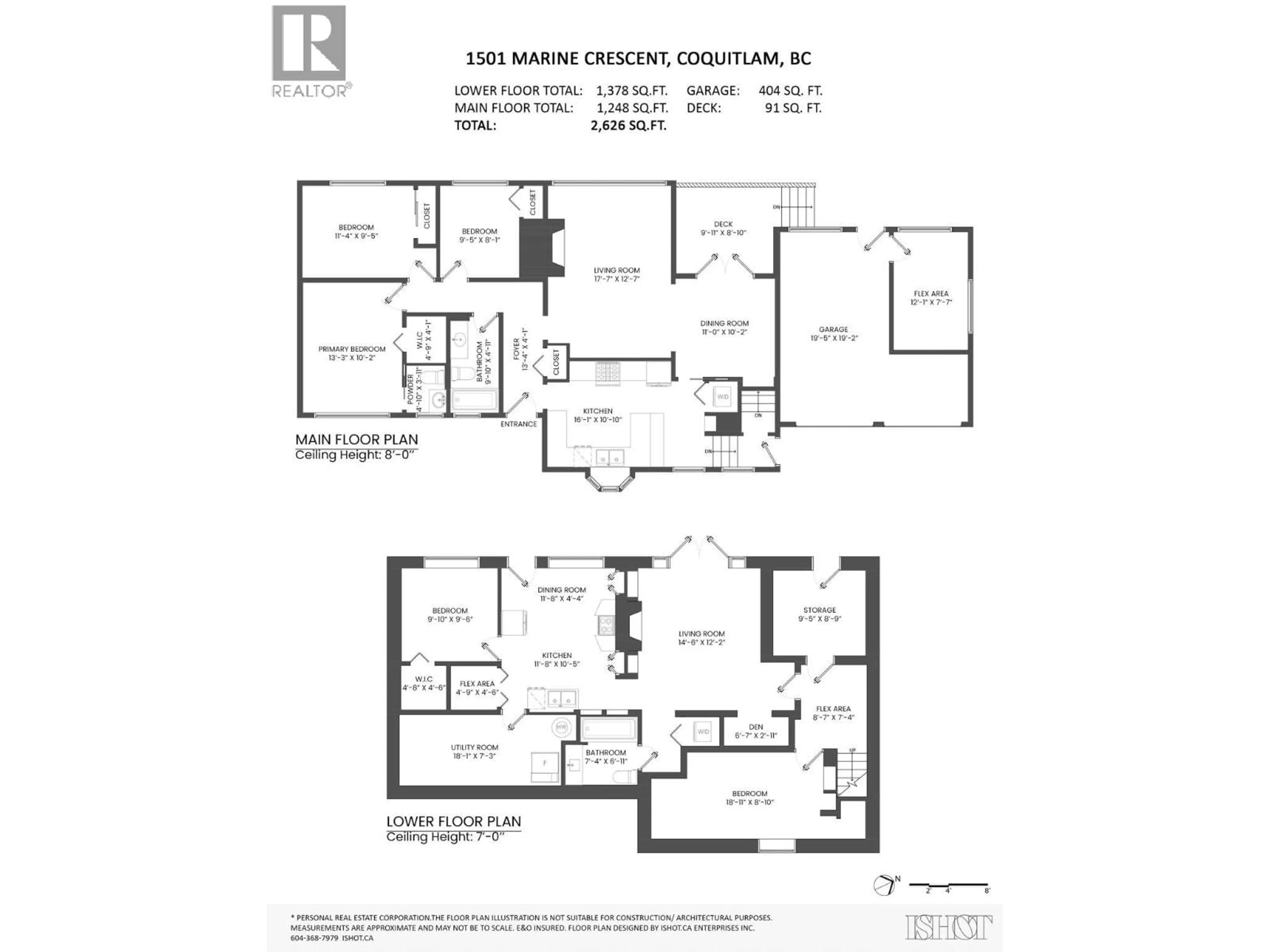 Floor plan for 1501 MARINE CRESCENT, Coquitlam British Columbia V3J5X4