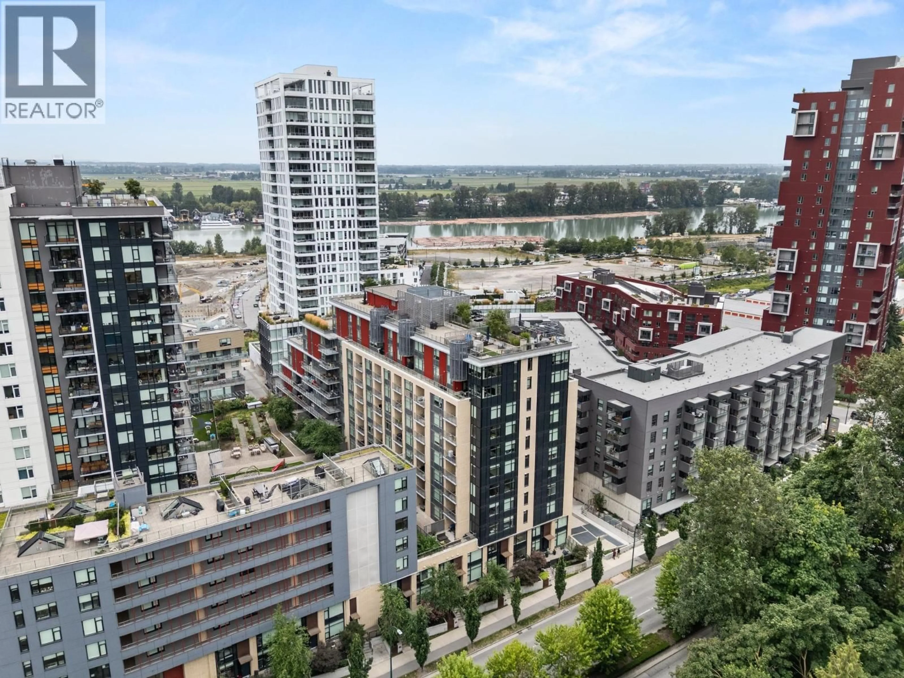 A pic from outside/outdoor area/front of a property/back of a property/a pic from drone, city buildings view from balcony for 3482 MARINE WAY, Vancouver British Columbia V5S0H1