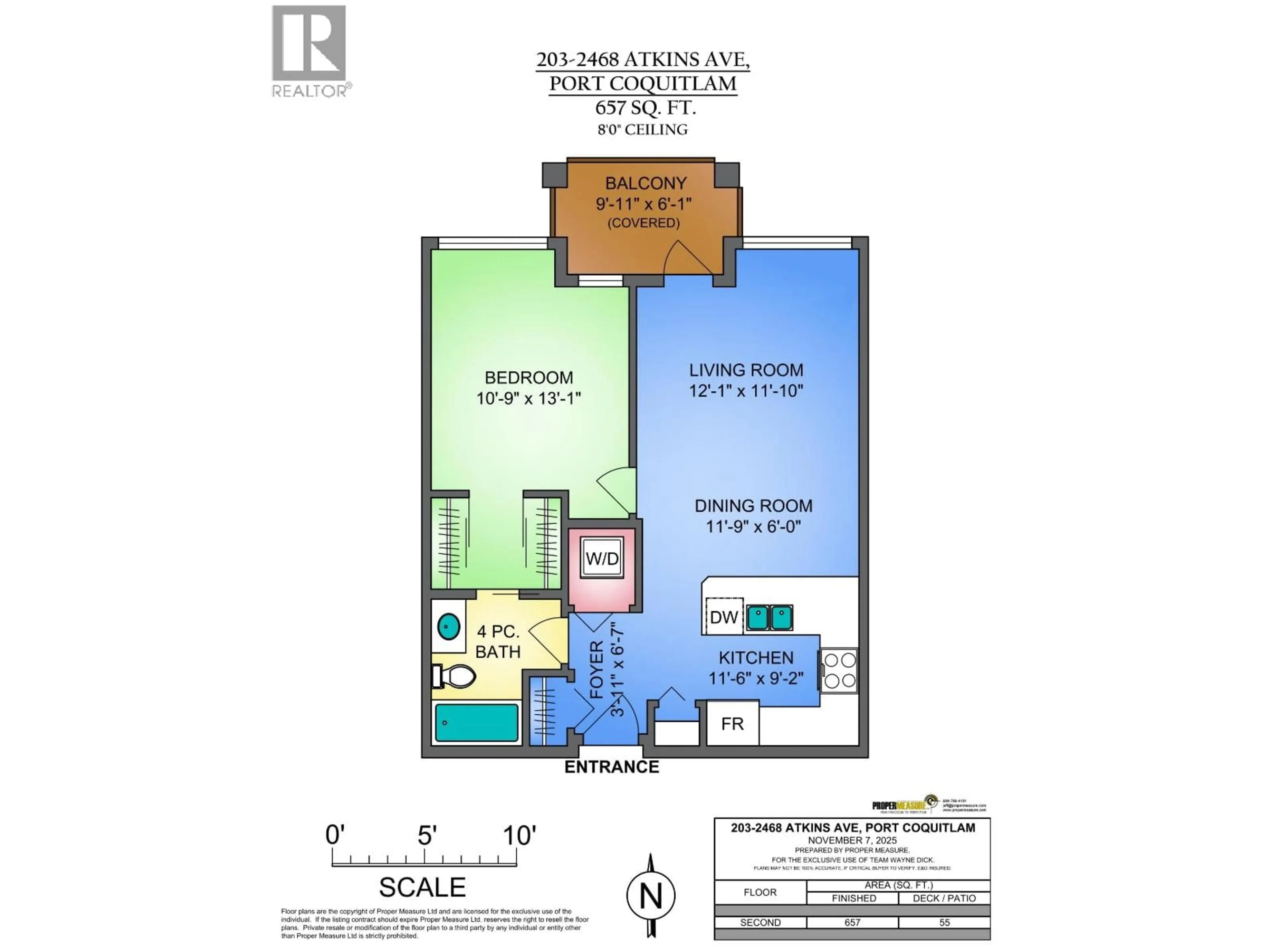 Floor plan for 203 - 2468 ATKINS AVENUE, Port Coquitlam British Columbia V3C1Y9