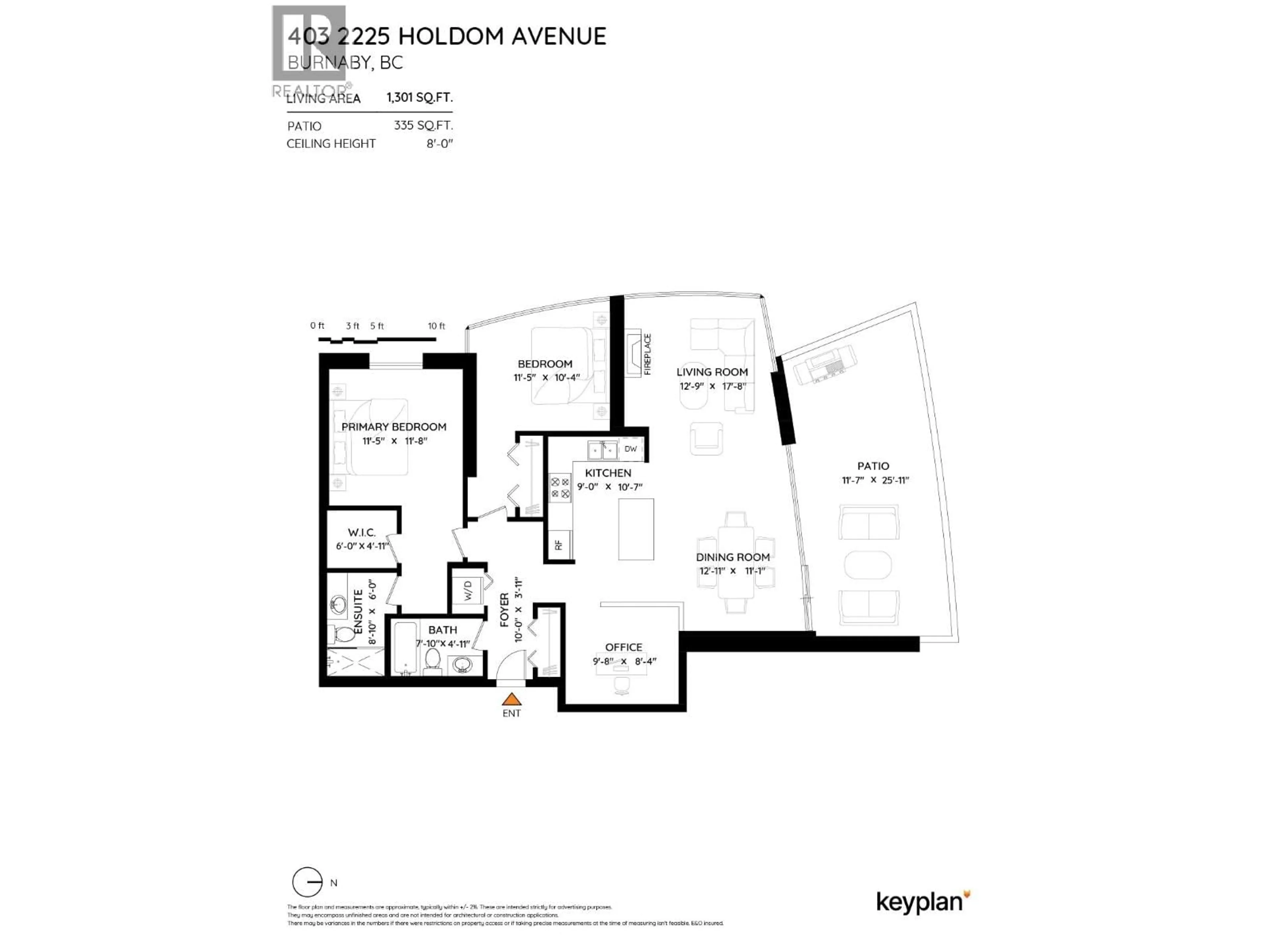Floor plan for 403 - 2225 HOLDOM AVENUE, Burnaby British Columbia V5B0A2