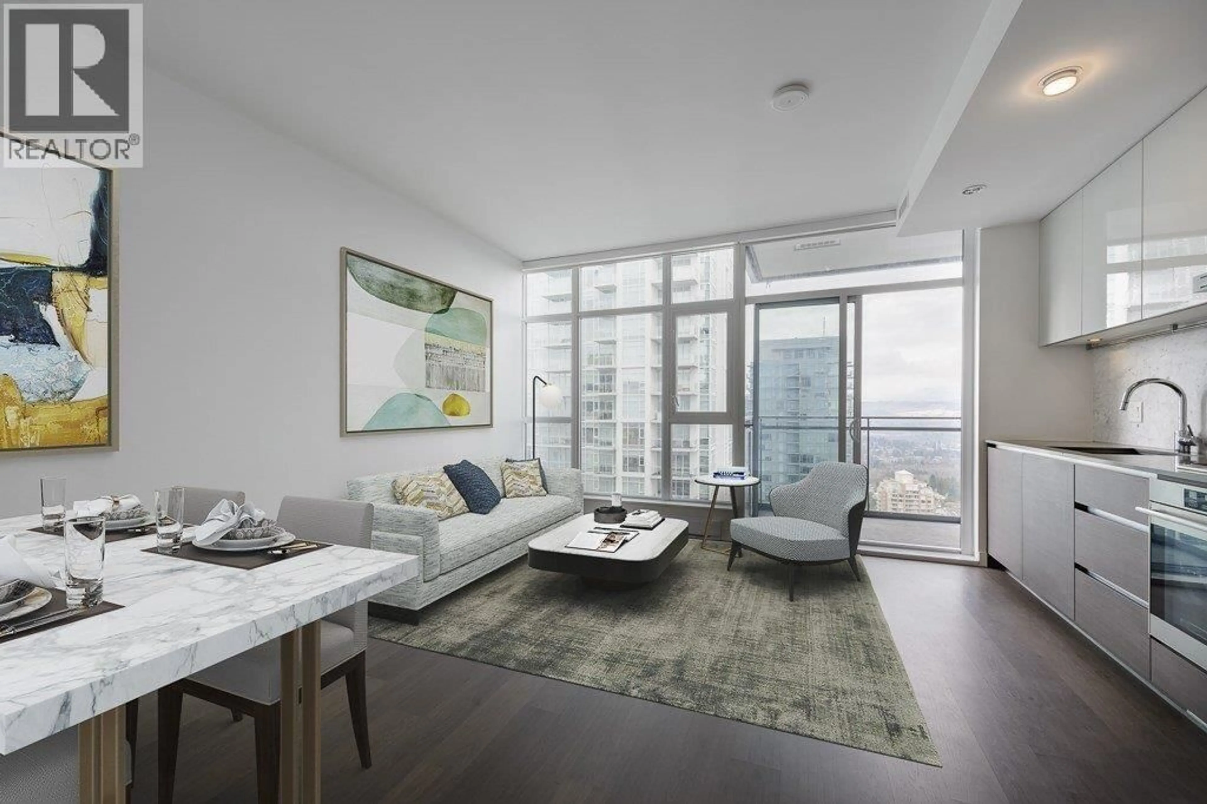 Living room with furniture, unknown for 3609 - 6098 STATION STREET, Burnaby British Columbia V5H0H4