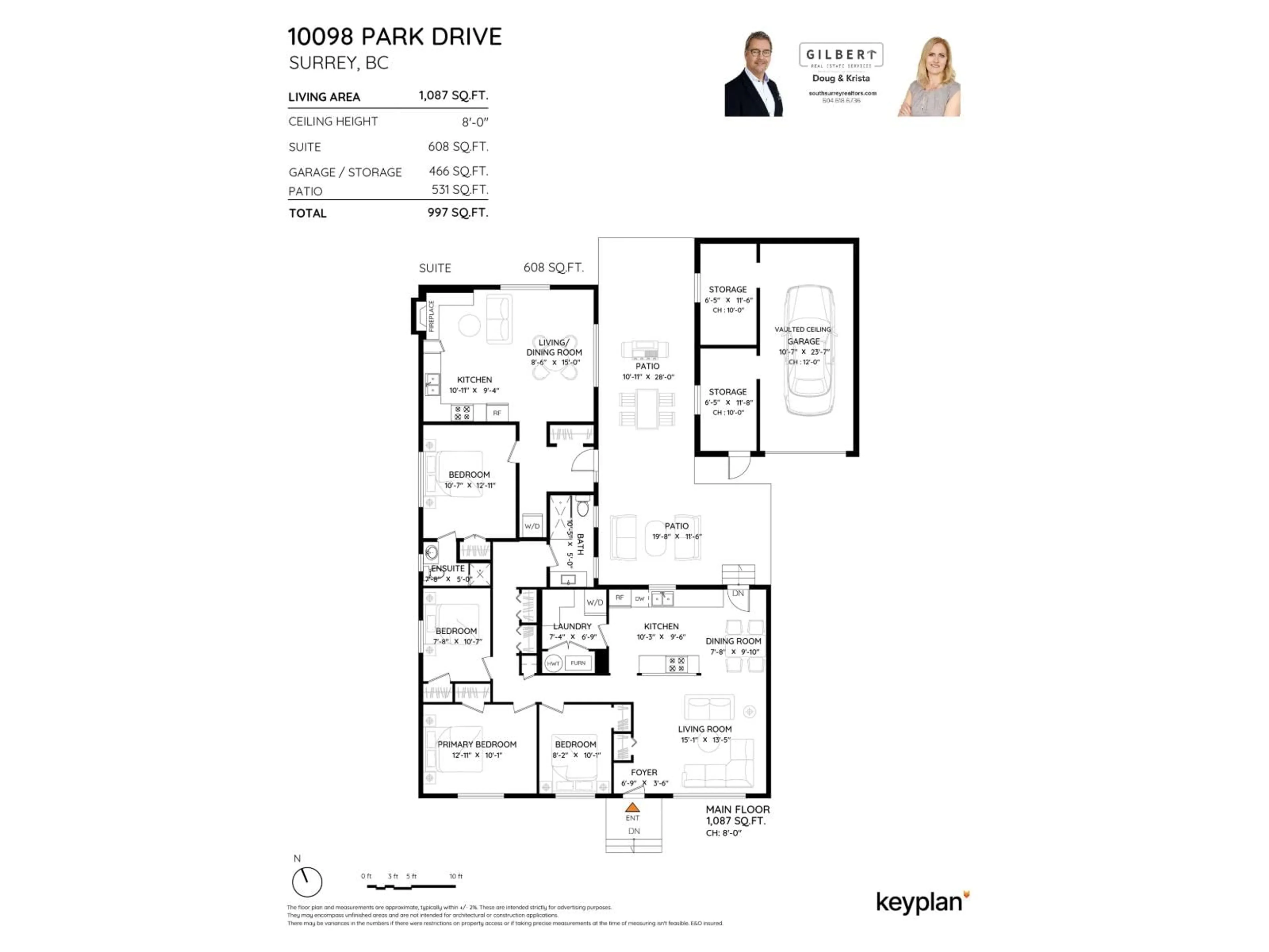 Floor plan for 10098 PARK, Surrey British Columbia V3V3A7