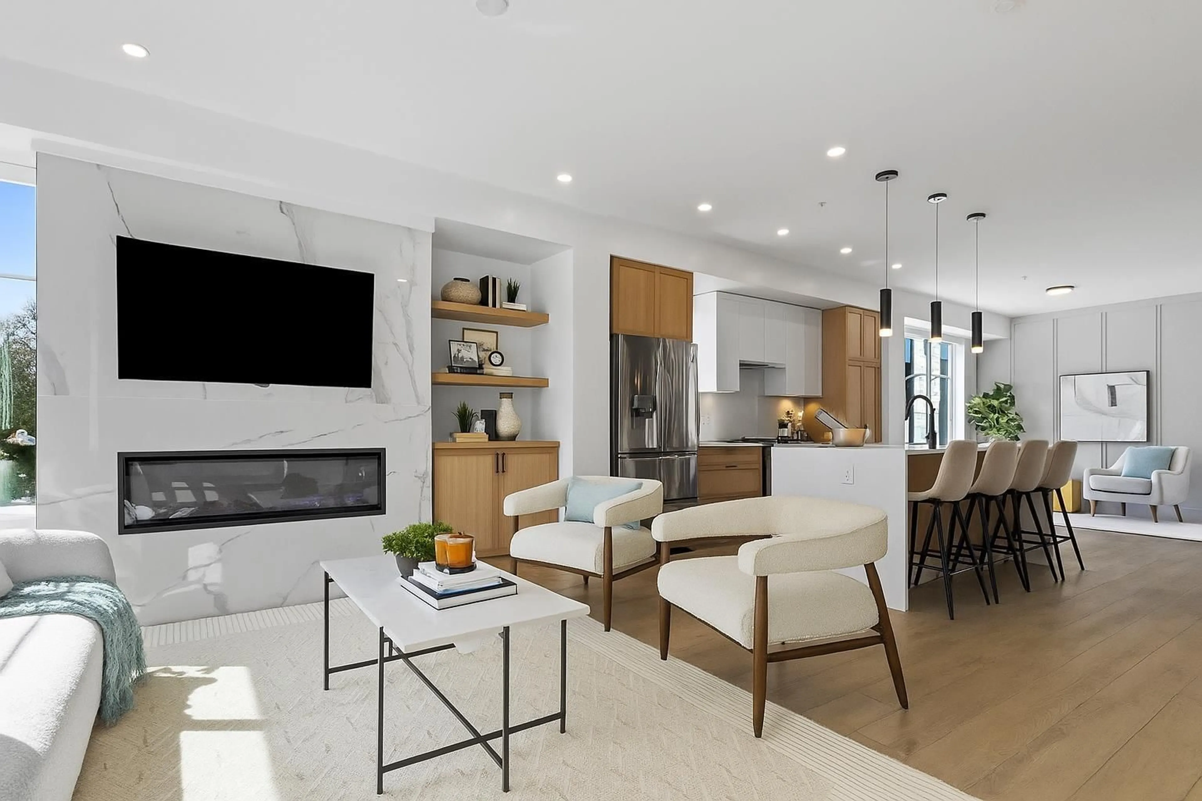 Living room with furniture, ceramic/tile floor for 80 - 20763 76 AVENUE, Langley British Columbia V2Y3N8