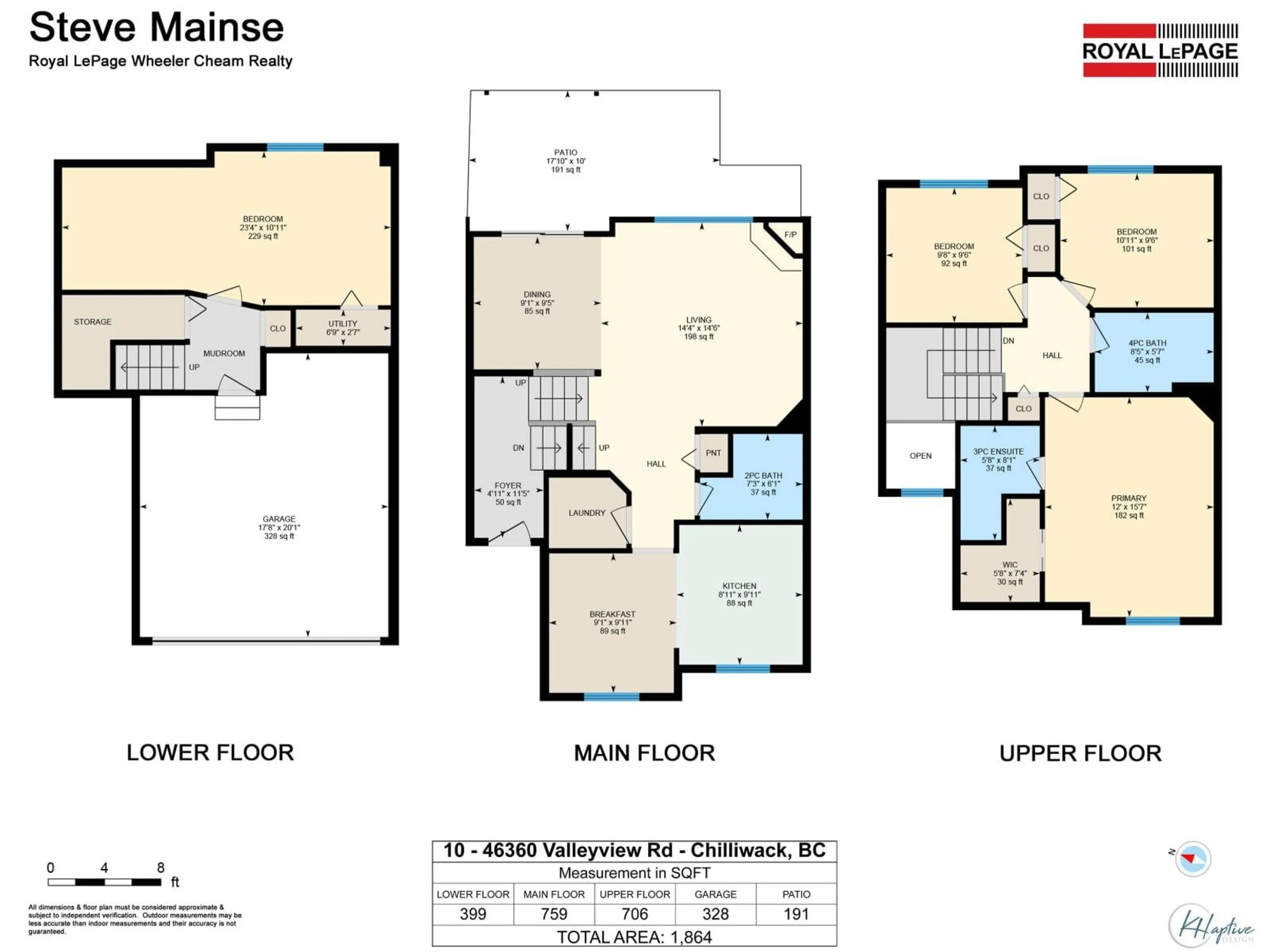 Floor plan for 10 - 46360 VALLEYVIEW ROAD, Chilliwack British Columbia V2R5L7