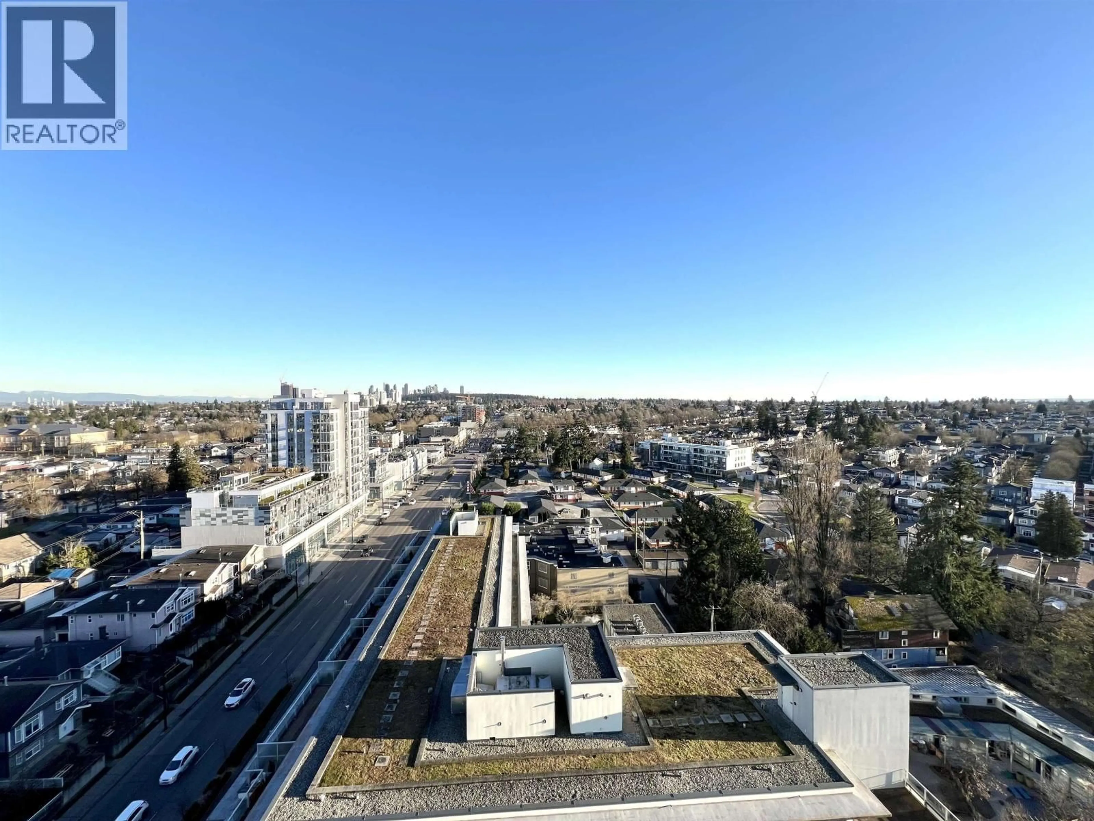 A pic from outside/outdoor area/front of a property/back of a property/a pic from drone, city buildings view from balcony for 1906 - 4815 ELDORADO MEWS, Vancouver British Columbia V5R0B2