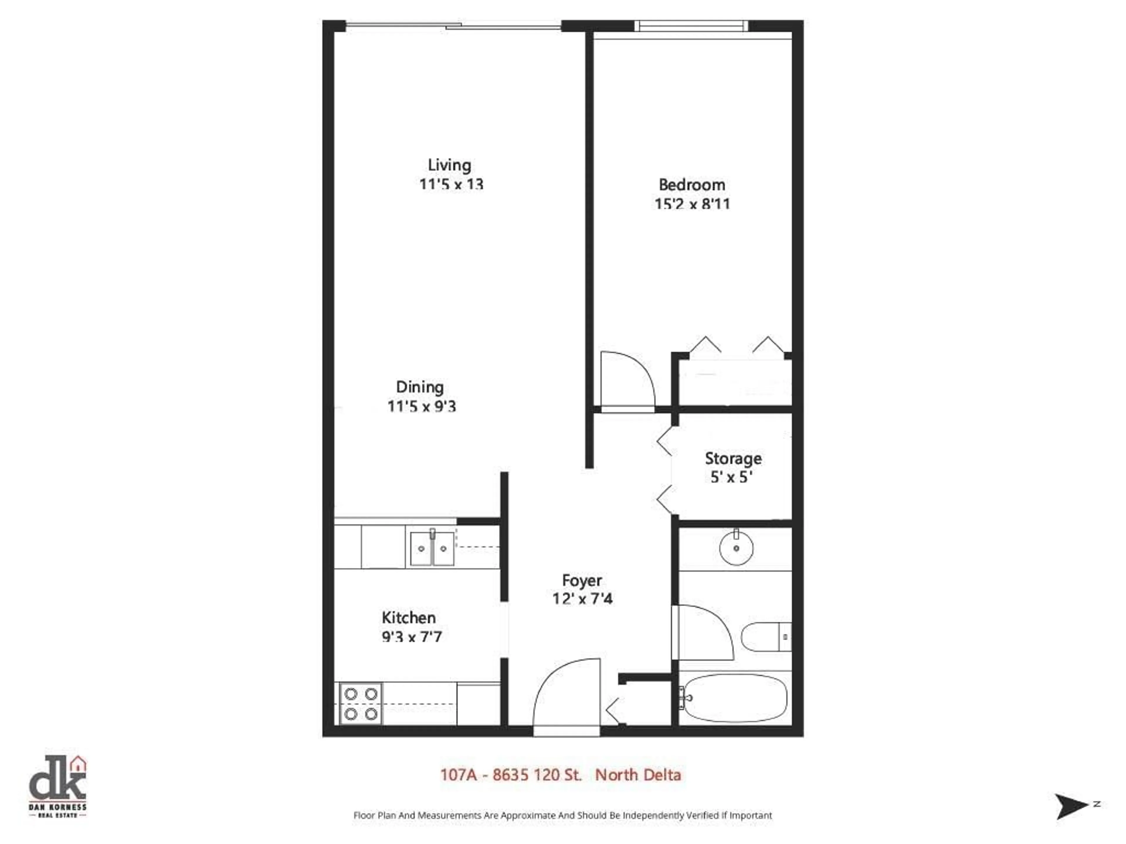 Floor plan for 107A - 8635 120, Delta British Columbia V4C6R5
