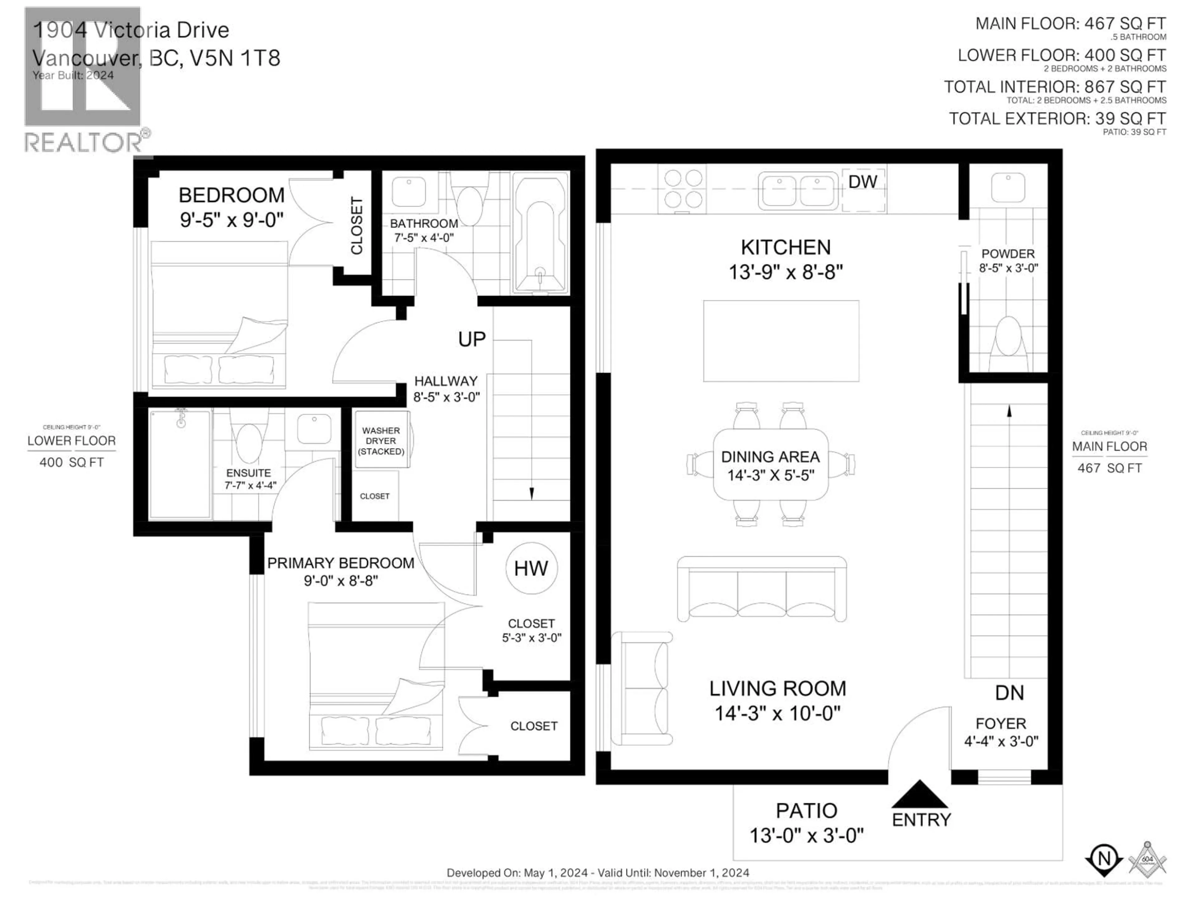 Floor plan for 1904 8TH AVENUE, Vancouver British Columbia V5N1T8