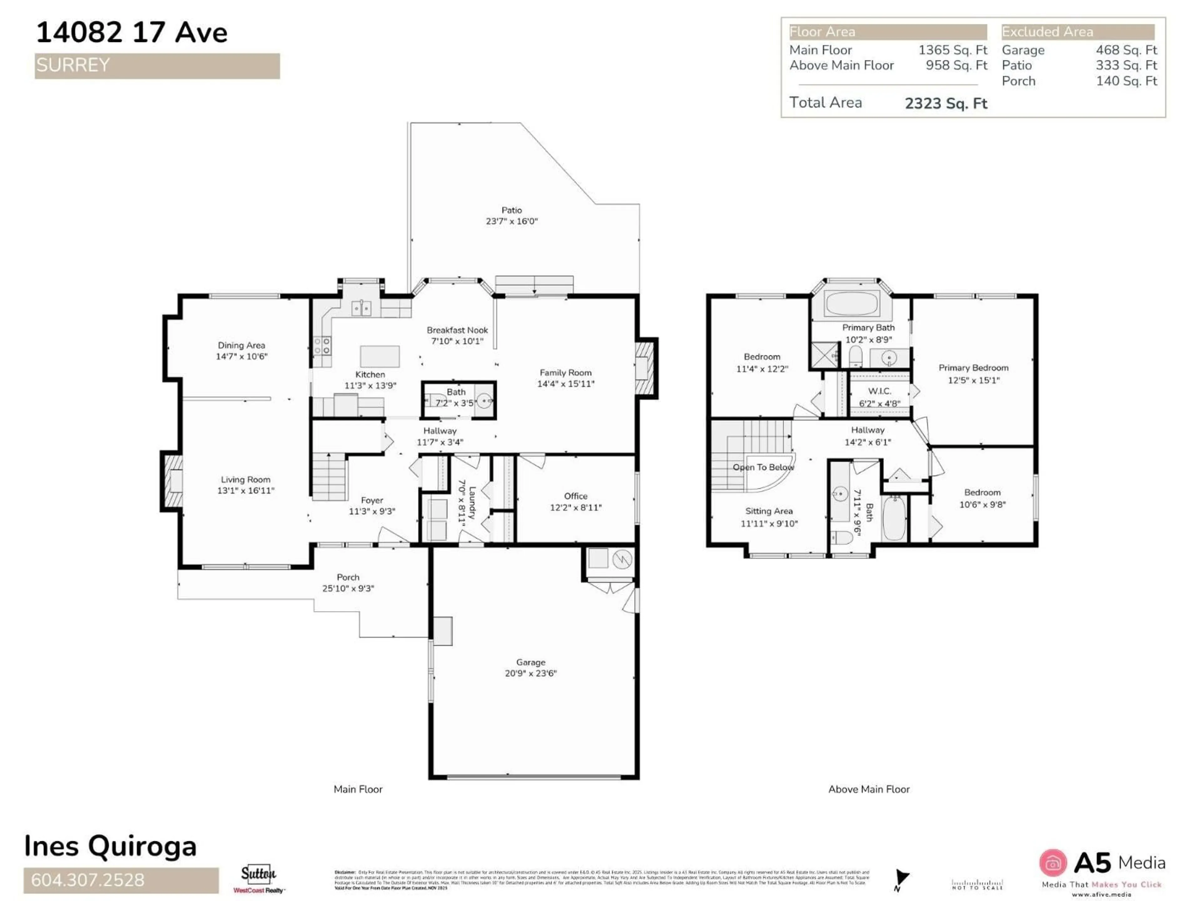 Floor plan for 14082 17, Surrey British Columbia V4A8K4
