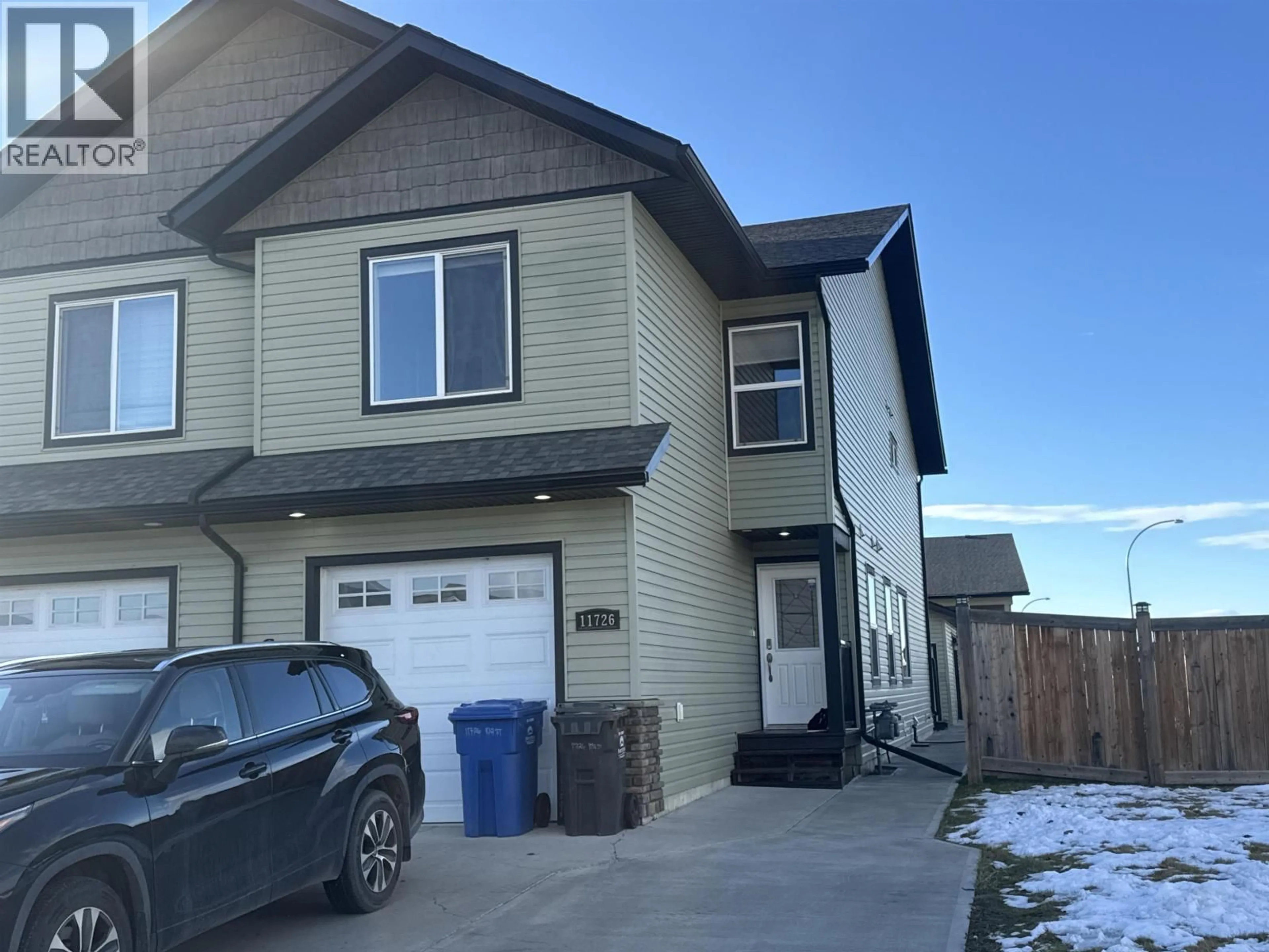 Home with vinyl exterior material, street for 11726 102 STREET, Fort St. John British Columbia V1J0K4