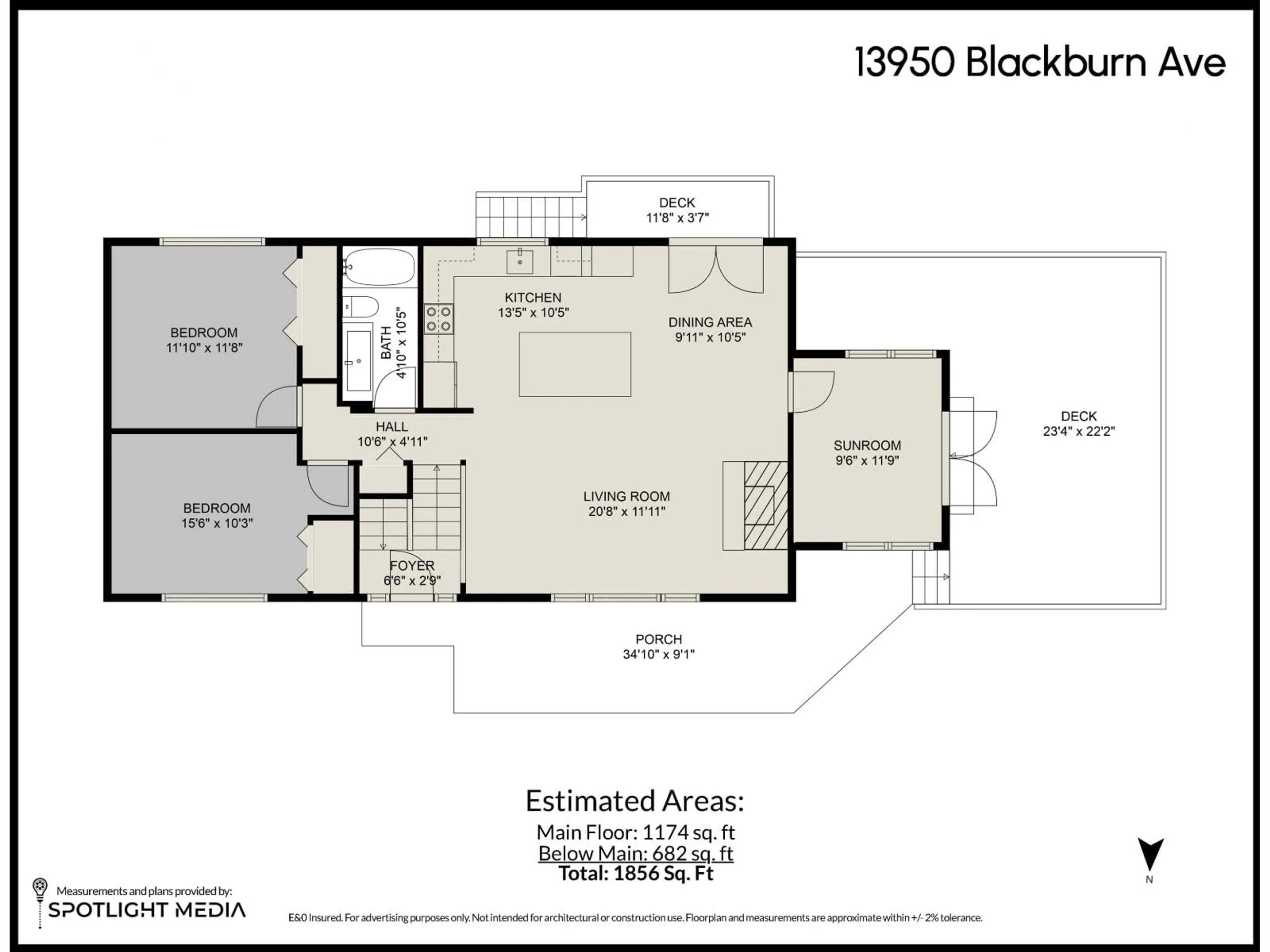 Floor plan for 13950 BLACKBURN, White Rock British Columbia V4B2Z5