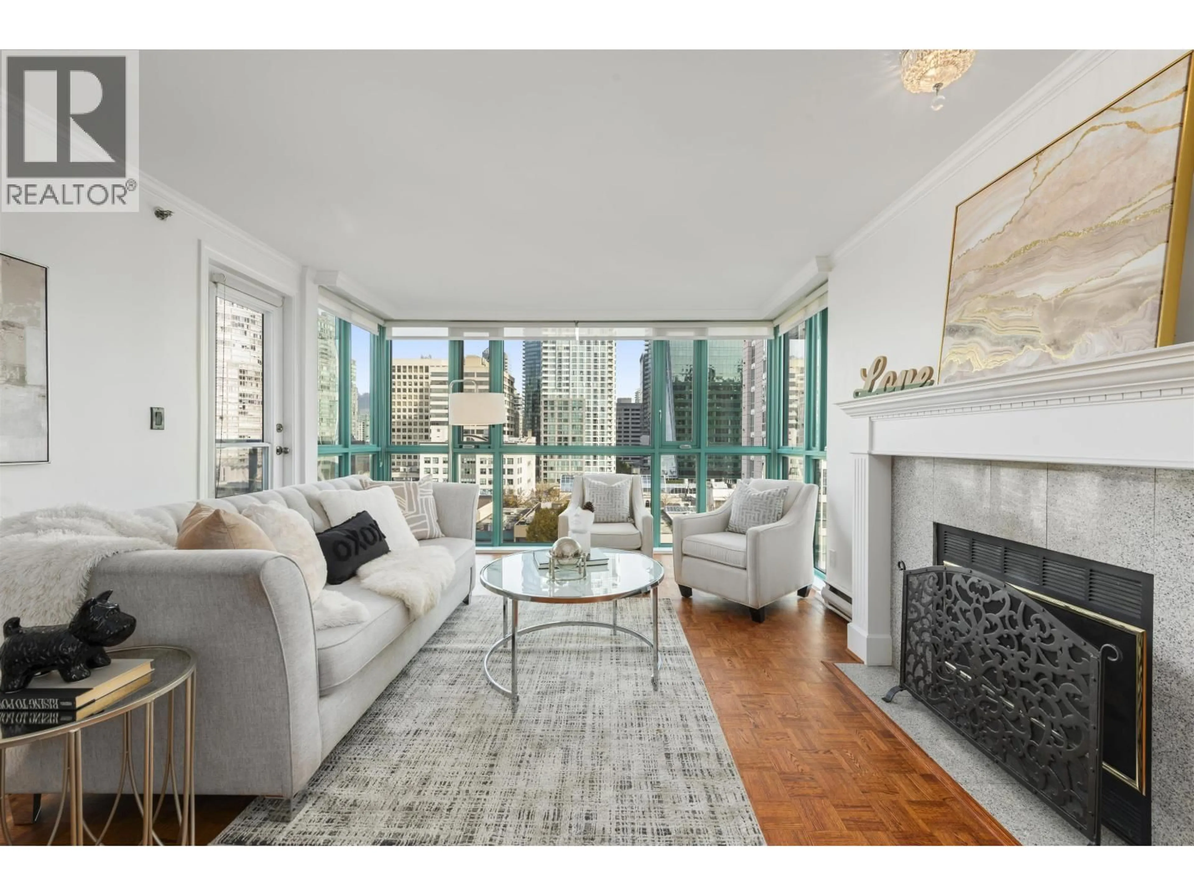 Living room with furniture, unknown for 805 - 1132 HARO STREET, Vancouver British Columbia V6E1C9