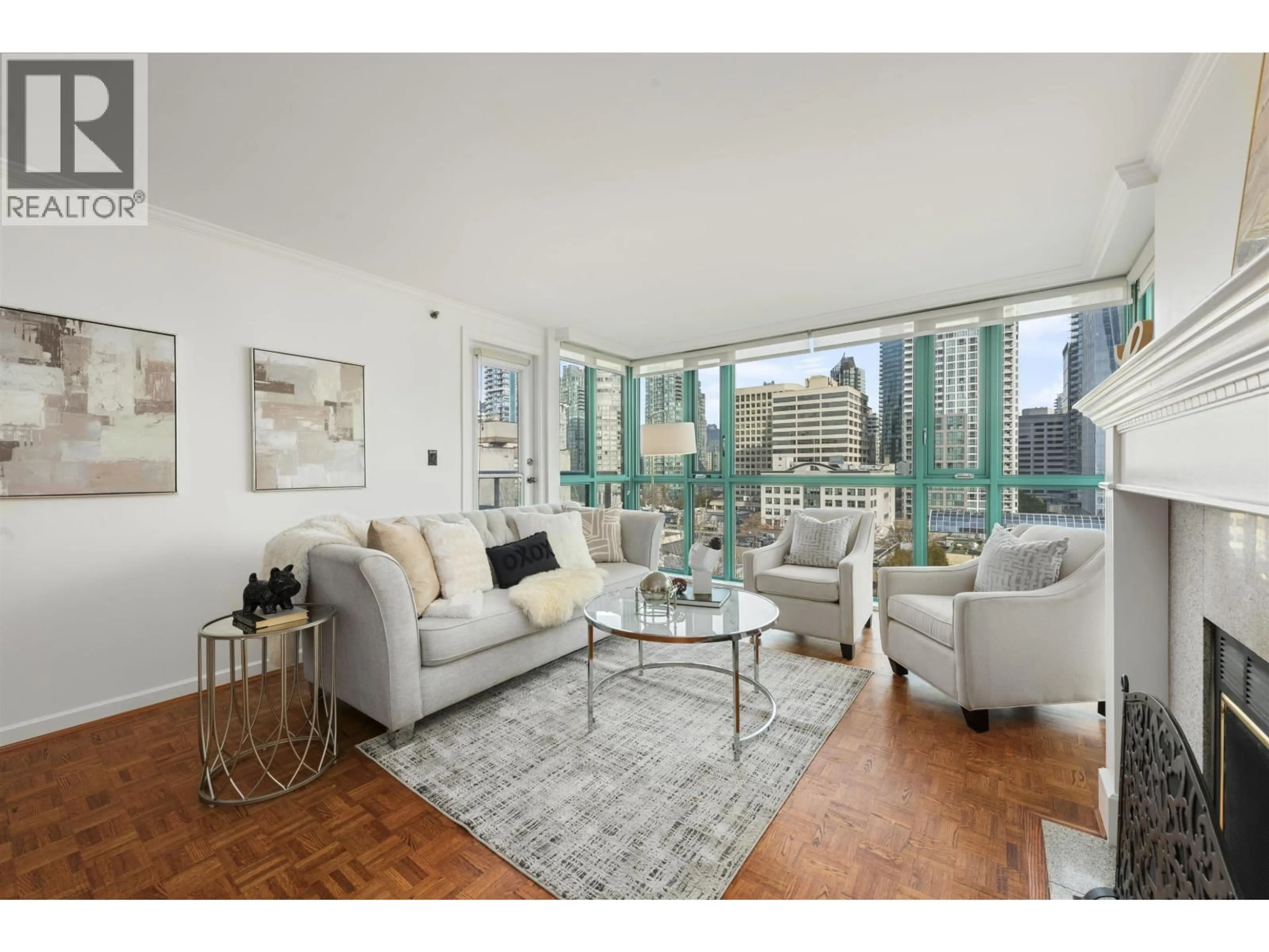 Living room with furniture, unknown for 805 - 1132 HARO STREET, Vancouver British Columbia V6E1C9