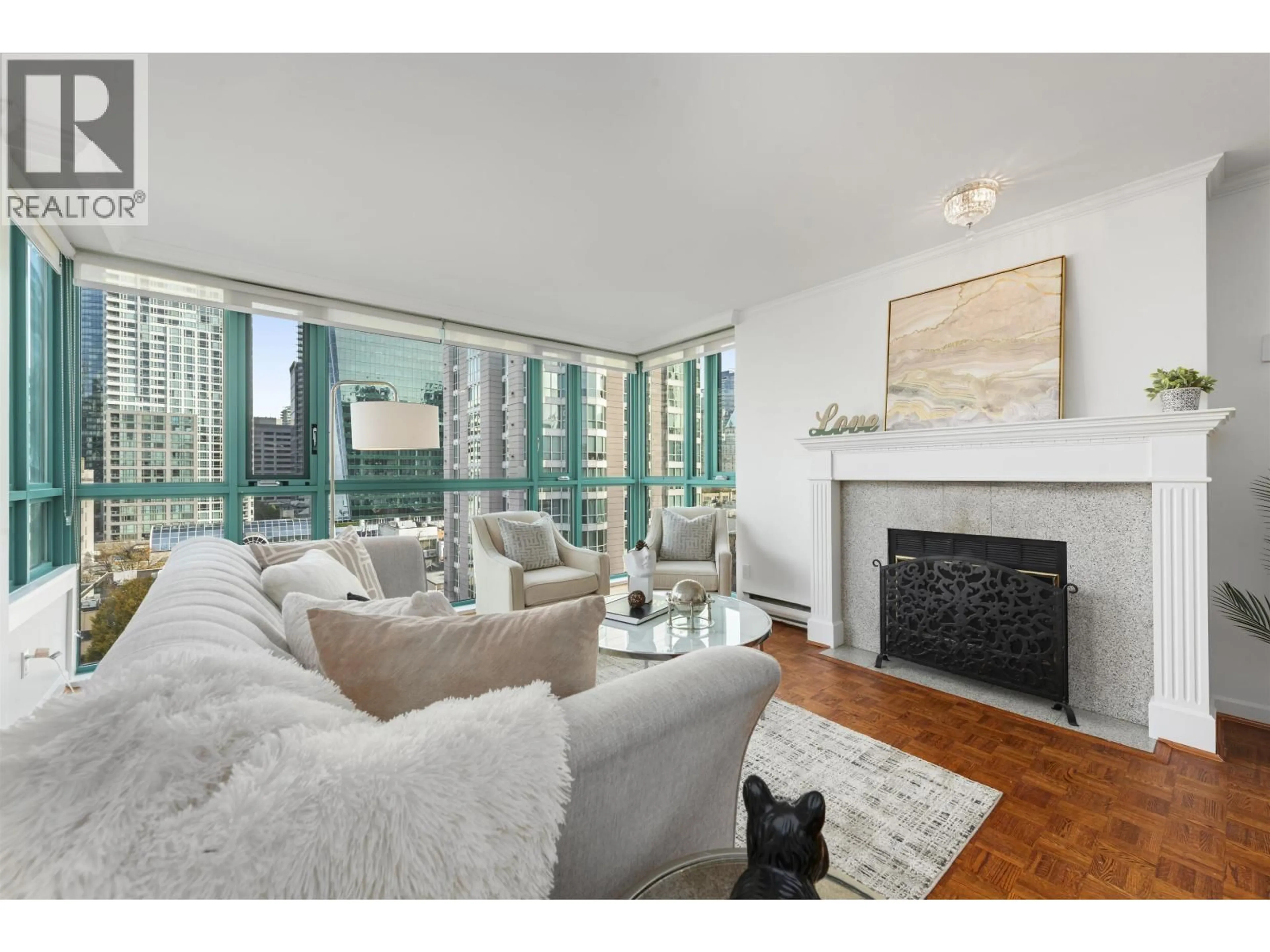 Living room with furniture, unknown for 805 - 1132 HARO STREET, Vancouver British Columbia V6E1C9