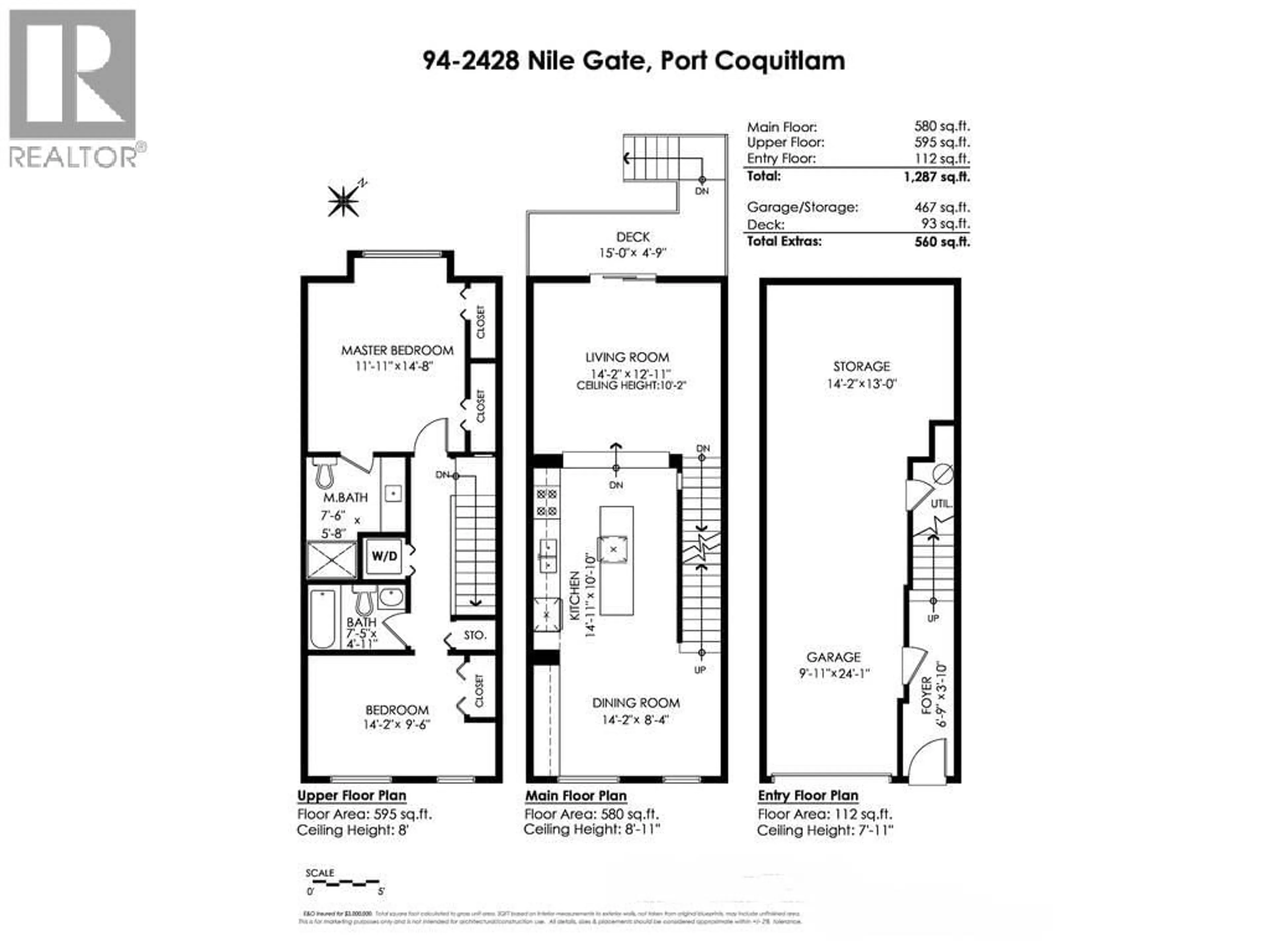 Floor plan for 94 - 2428 NILE GATE, Port Coquitlam British Columbia V3B0H6