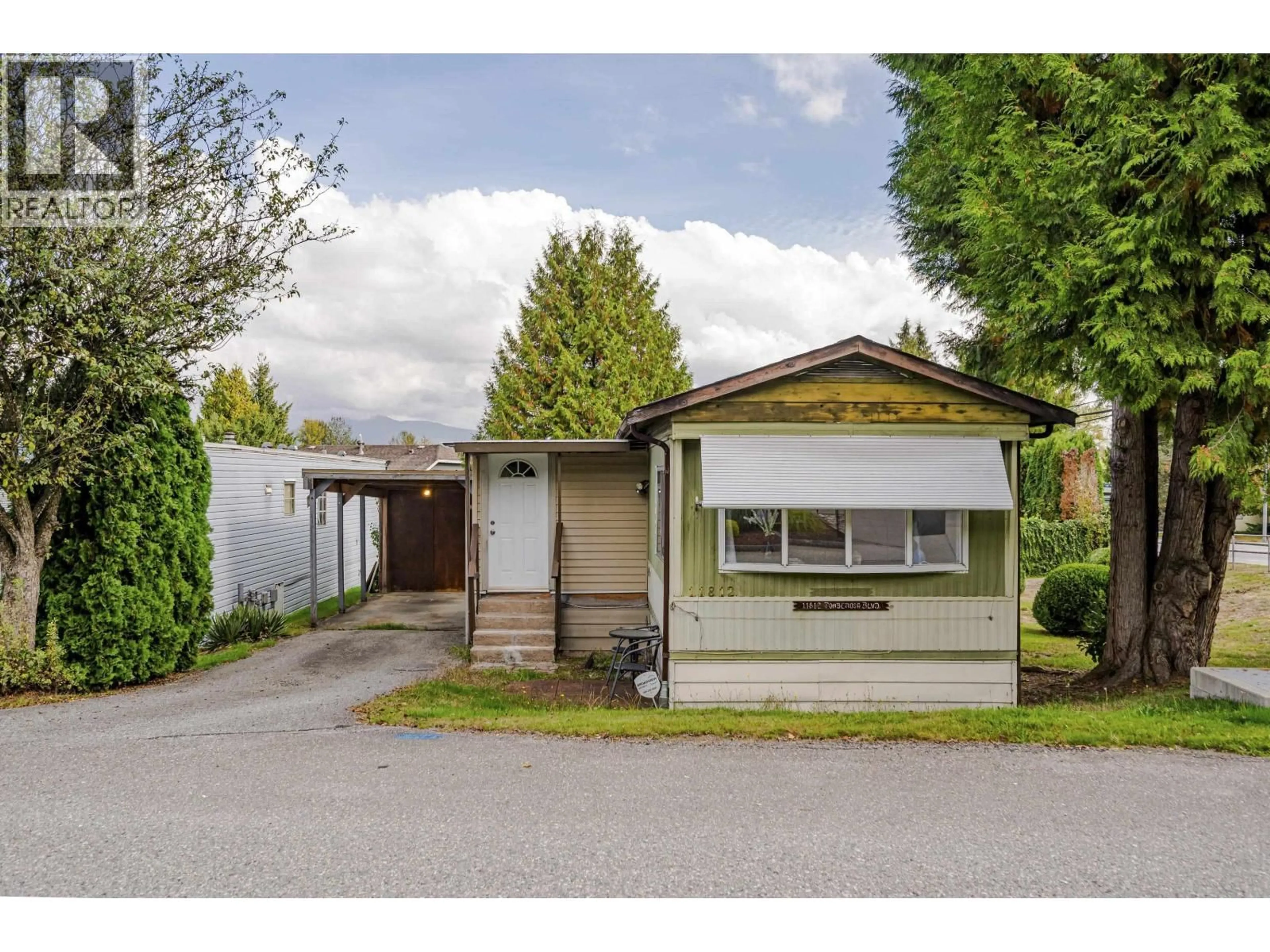 Home with vinyl exterior material, street for 1 - 11812 PONDEROSA BOULEVARD, Pitt Meadows British Columbia V3Y1Z3