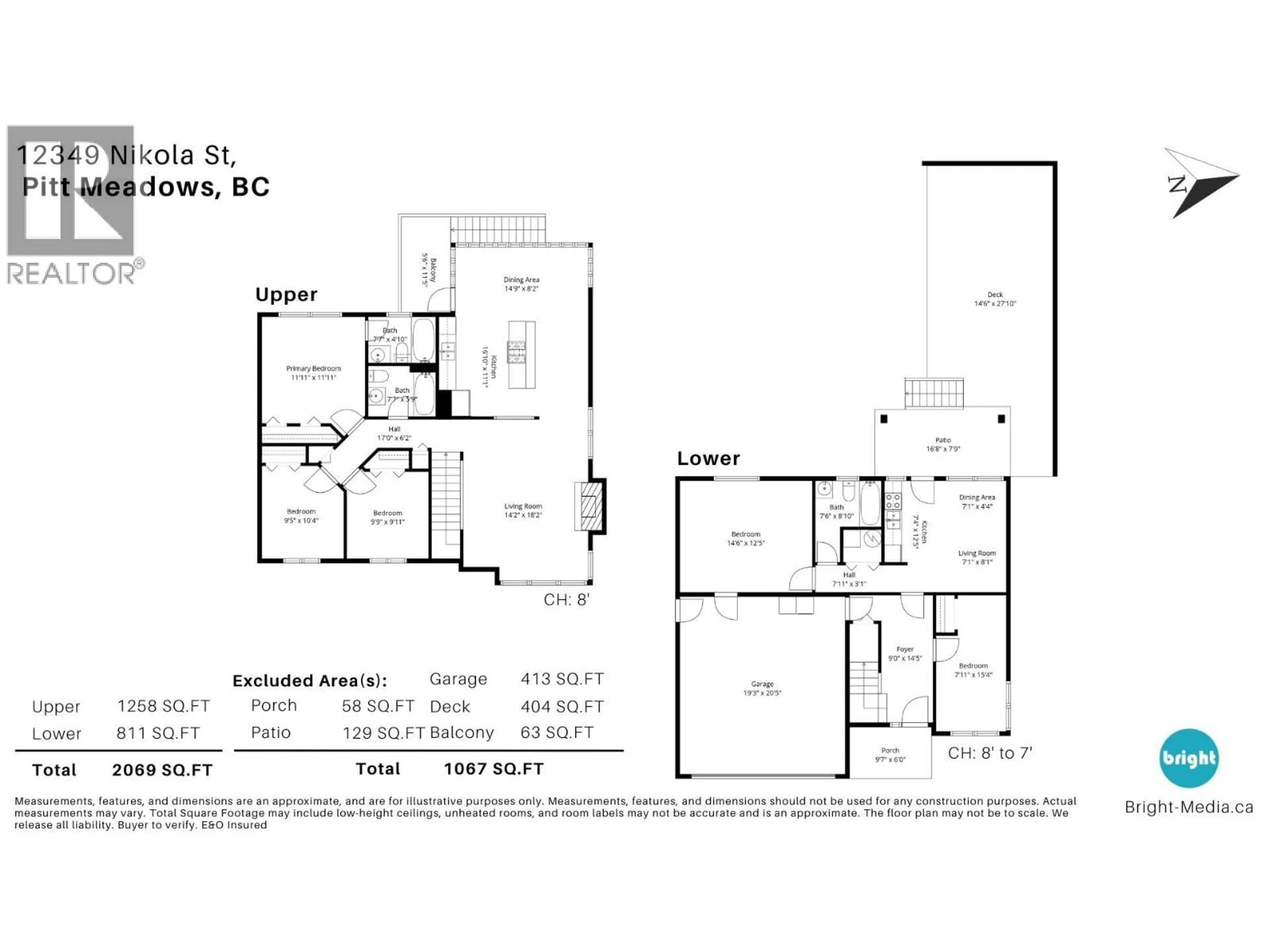 Floor plan for 12349 NIKOLA STREET, Pitt Meadows British Columbia V3Y2K9
