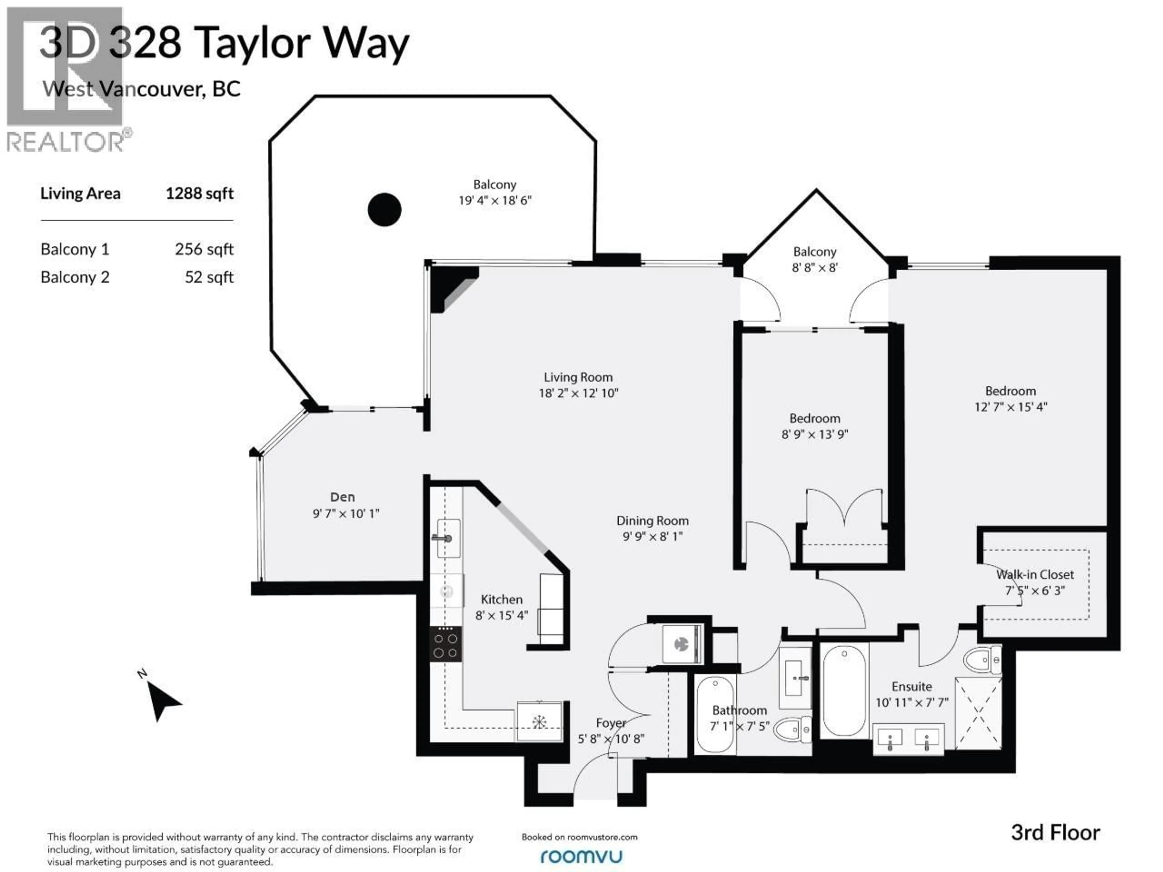 Floor plan for 3D - 328 TAYLOR WAY, West Vancouver British Columbia V7T2Y4