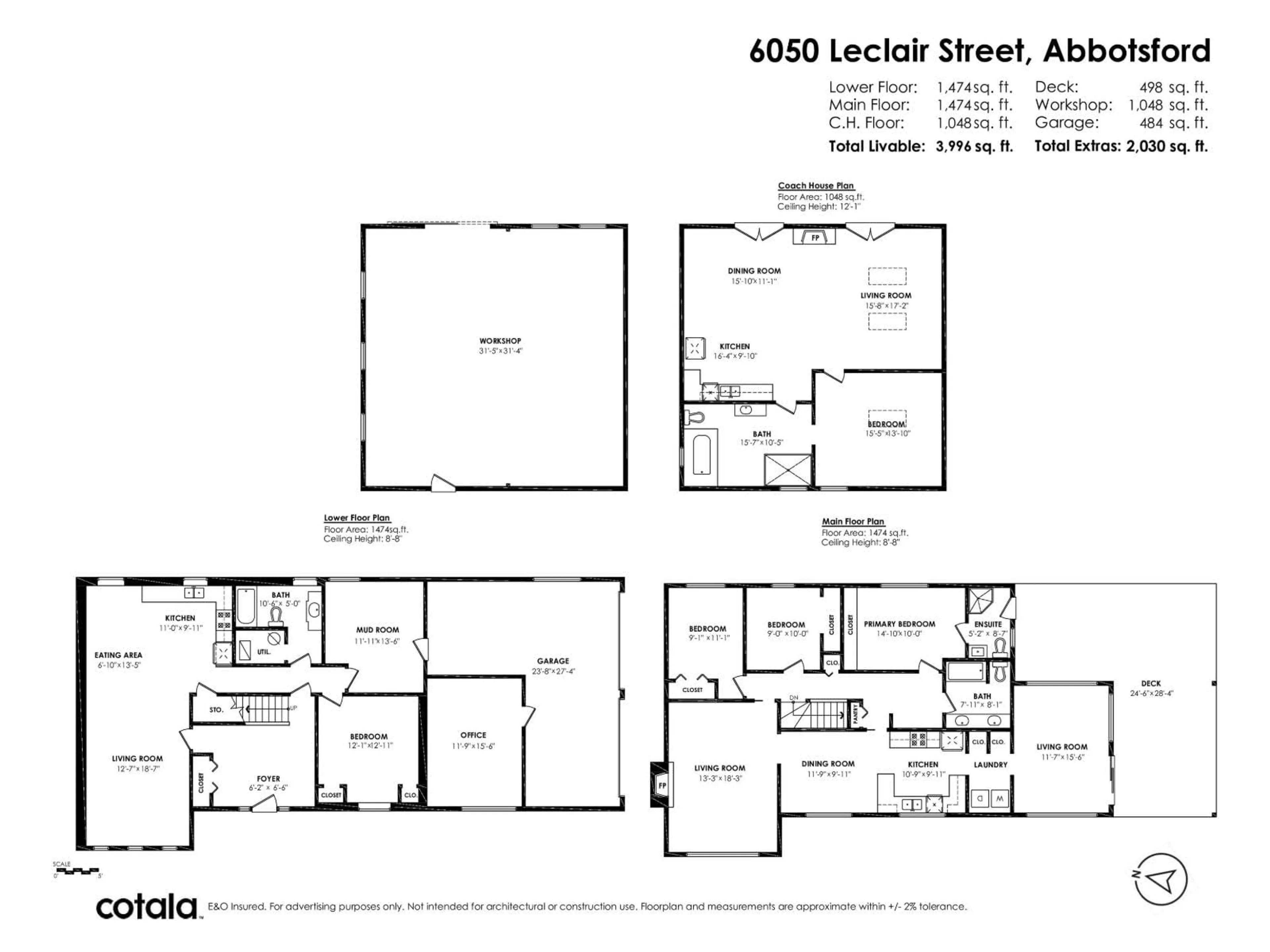 Floor plan for 6050 LECLAIR, Abbotsford British Columbia V4X2C9